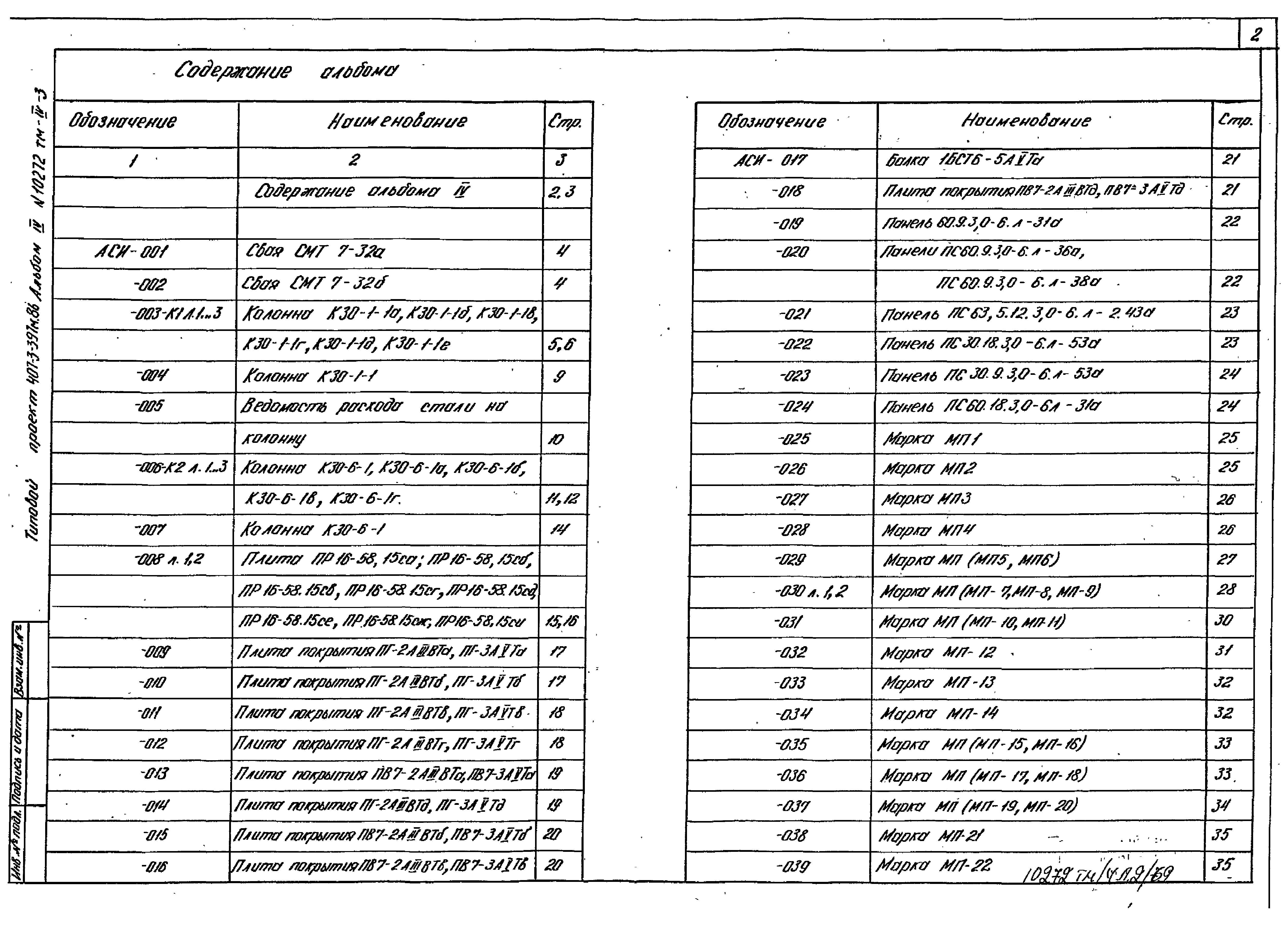 Типовой проект 407-3-399м.86