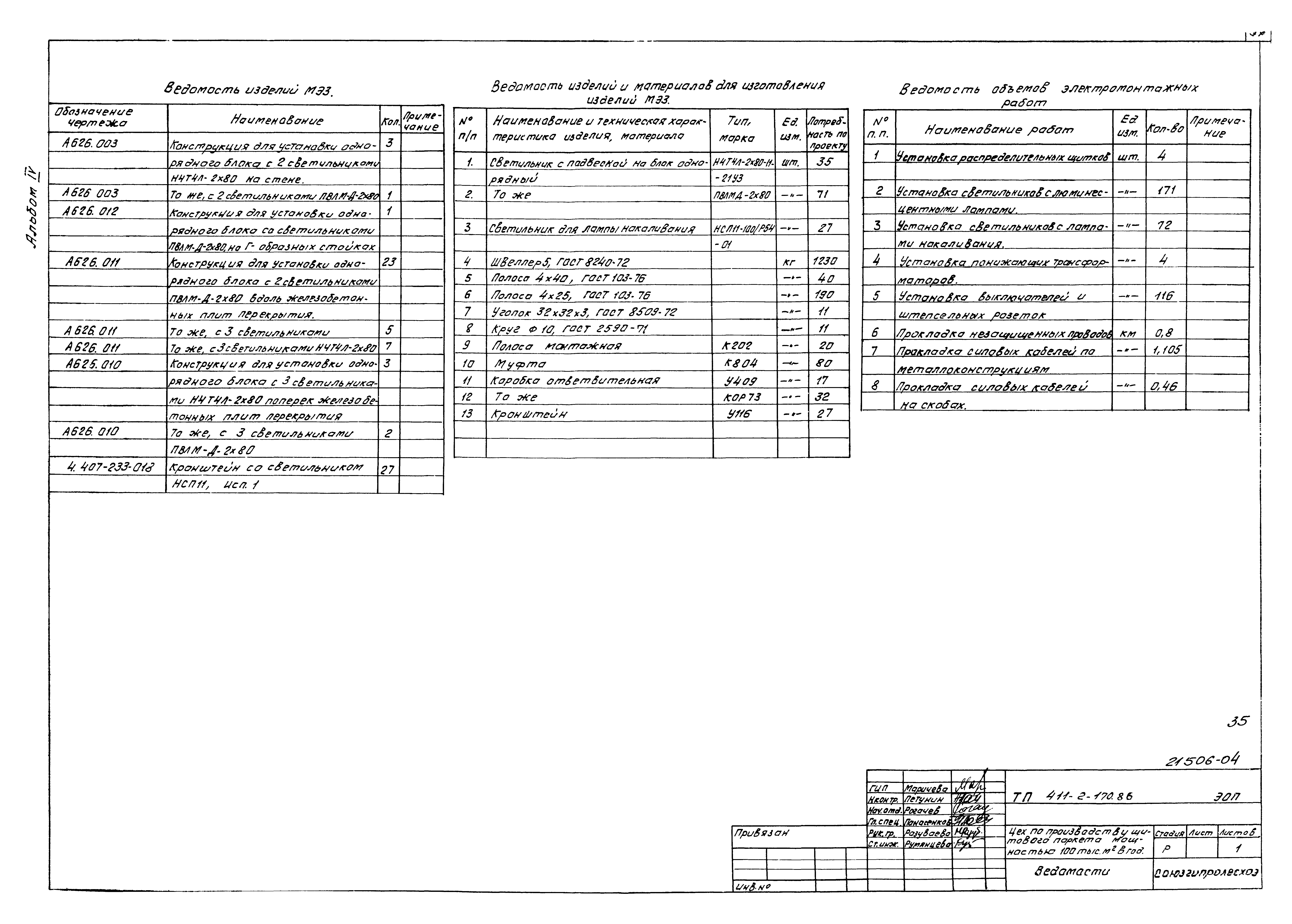 Типовой проект 411-2-170.86