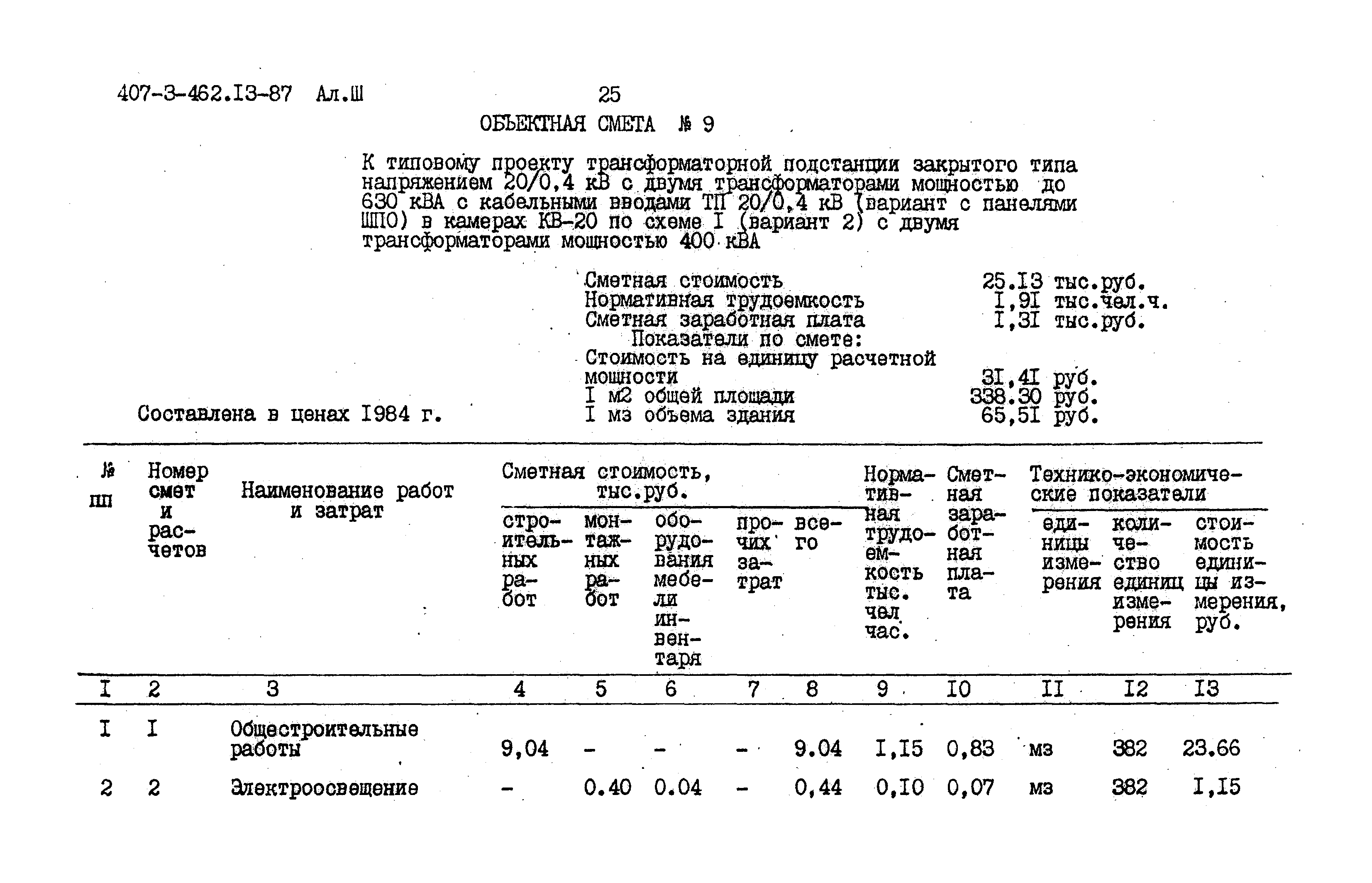 Типовой проект 407-3-462.13.87