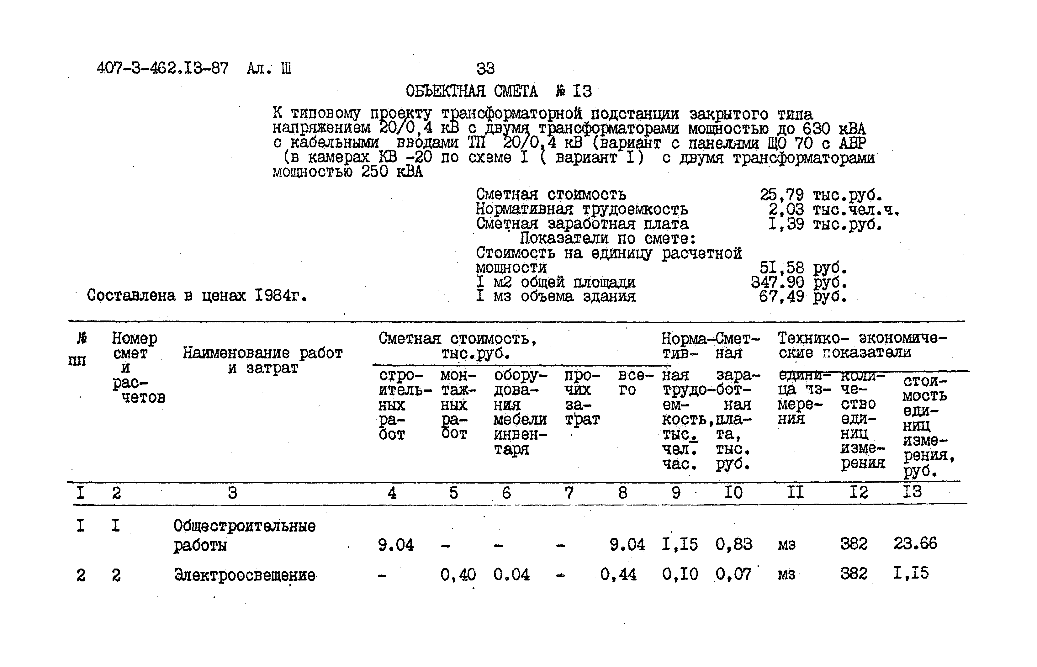 Типовой проект 407-3-462.13.87