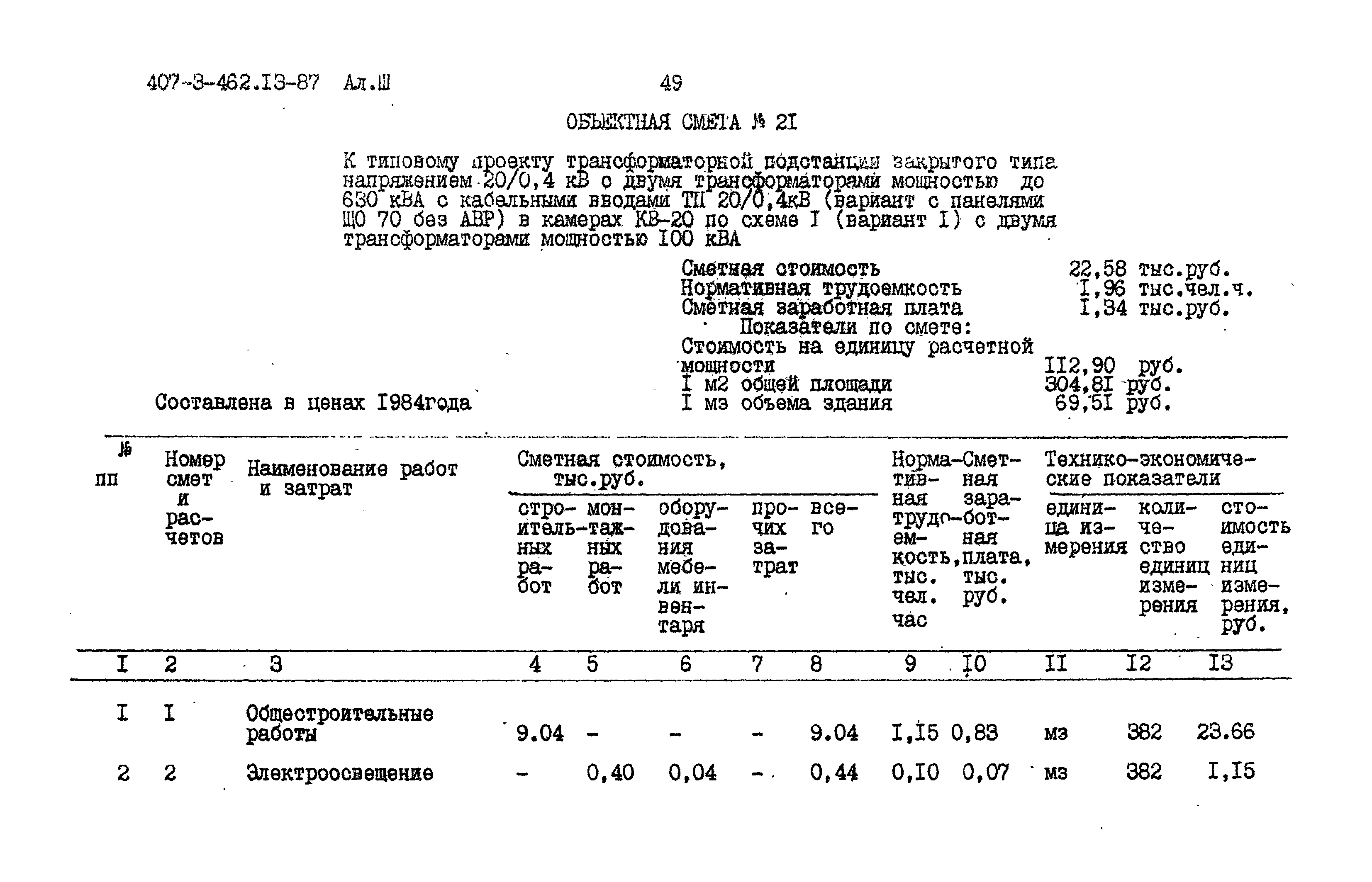 Типовой проект 407-3-462.13.87