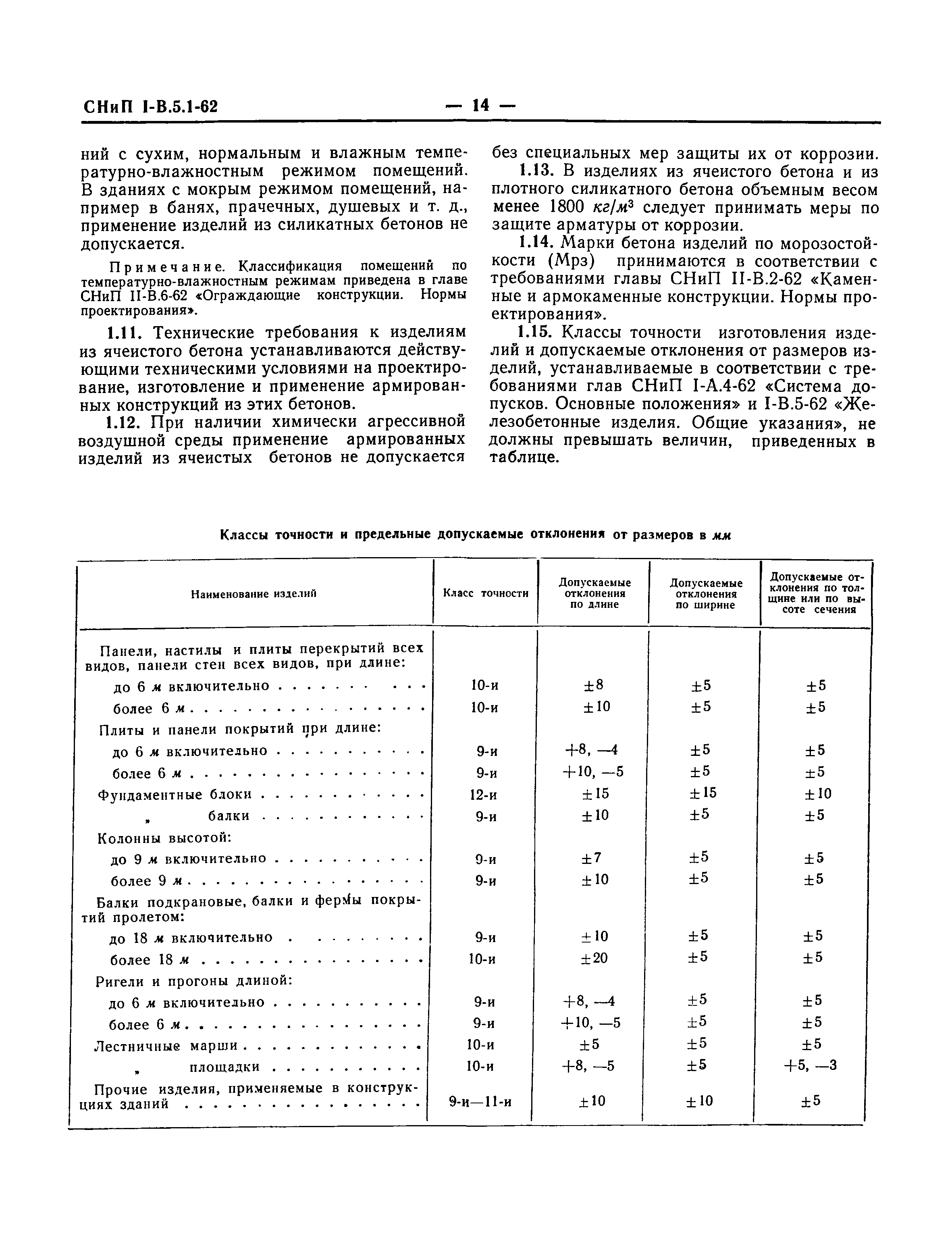 СНиП I-В.5.1-62