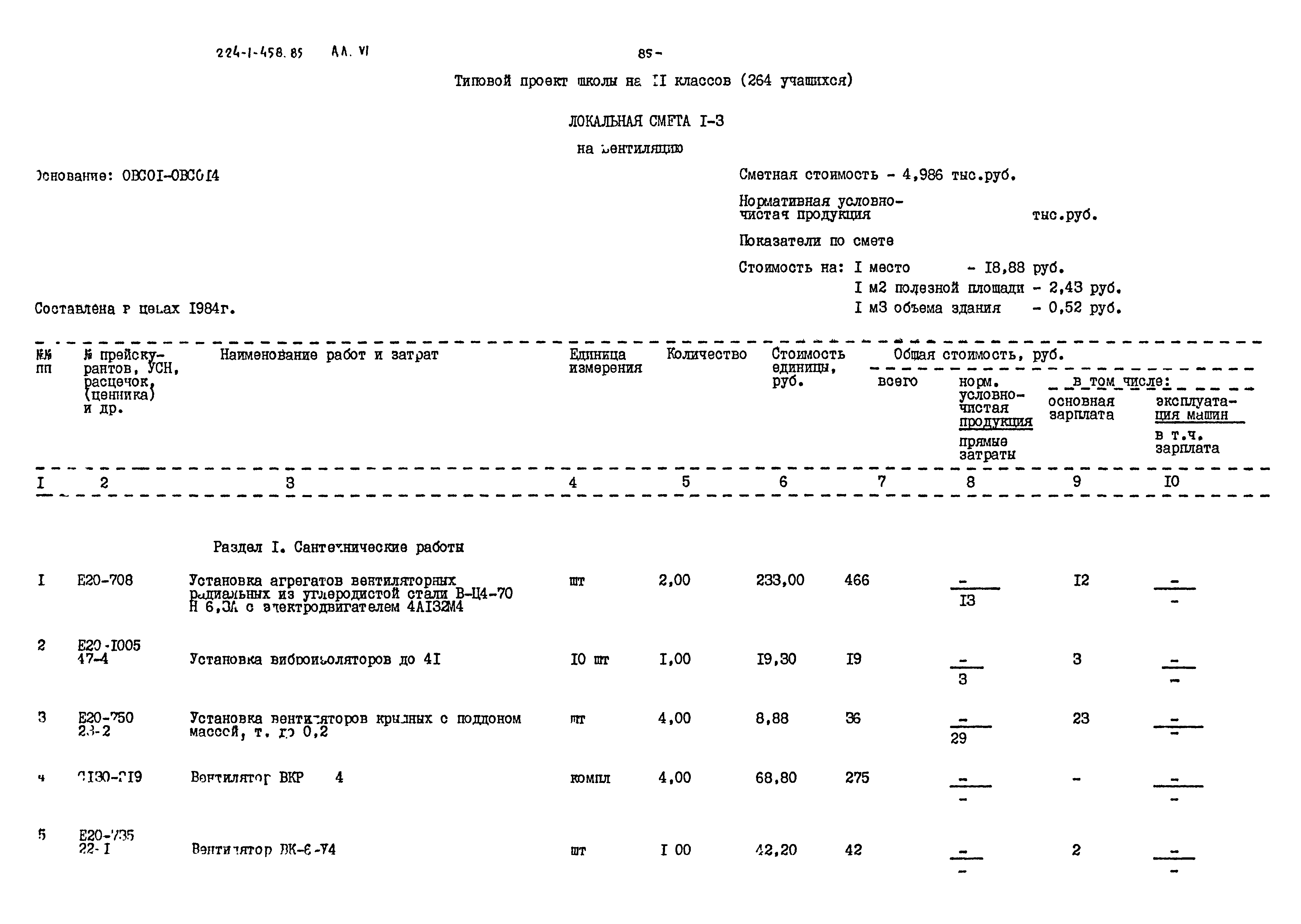 Типовой проект 224-1-458.85