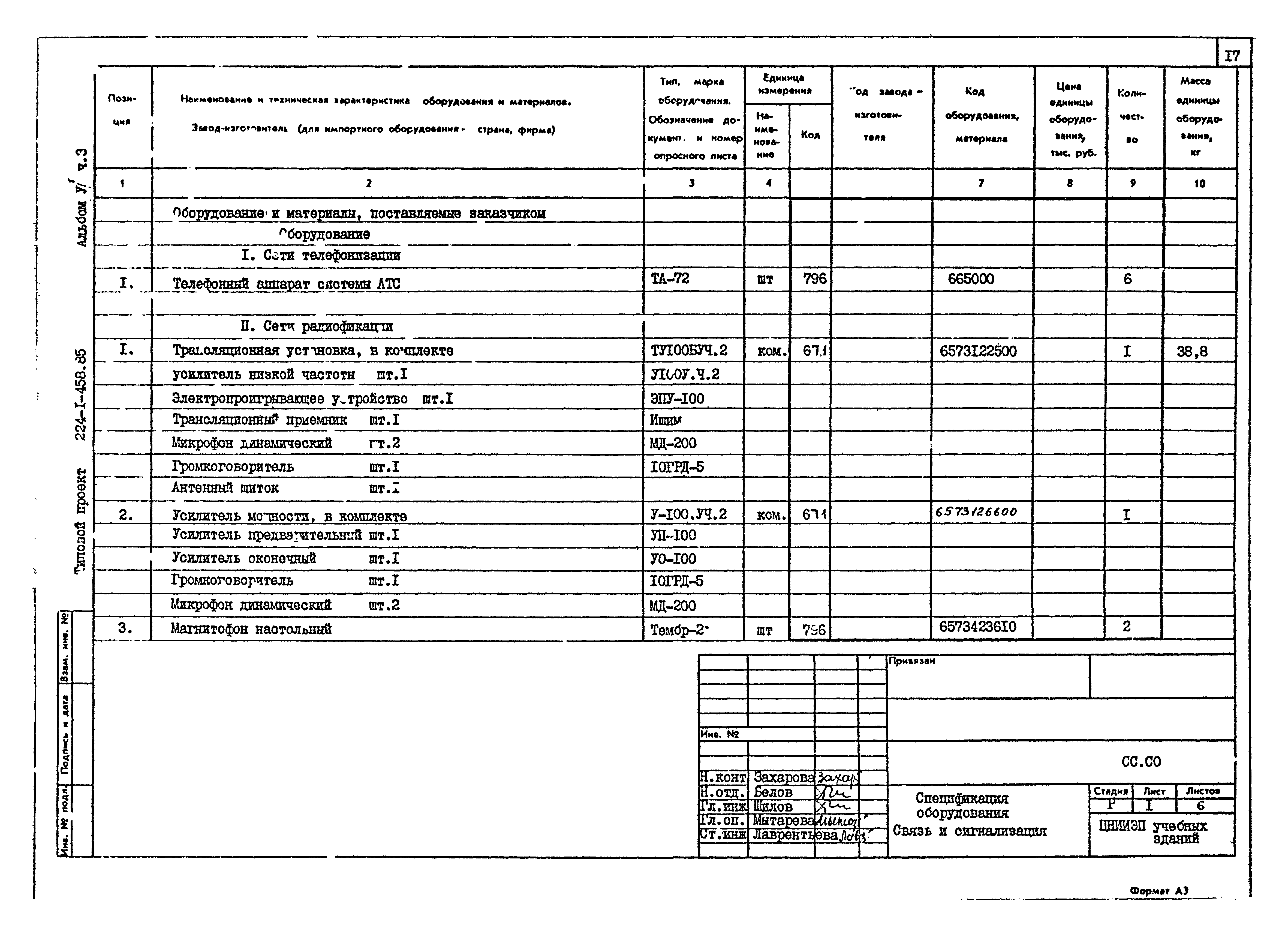 Типовой проект 224-1-458.85