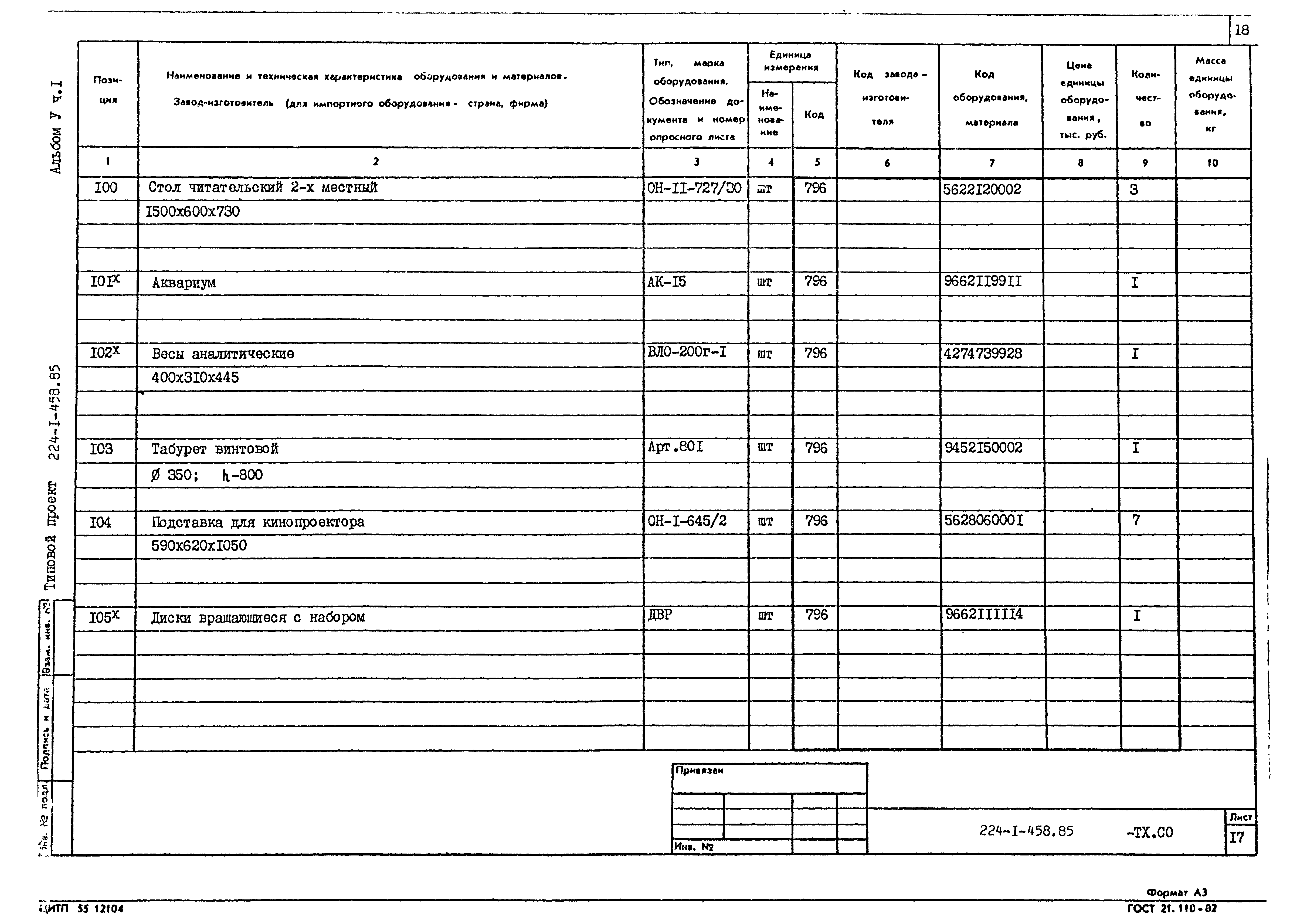 Типовой проект 224-1-458.85