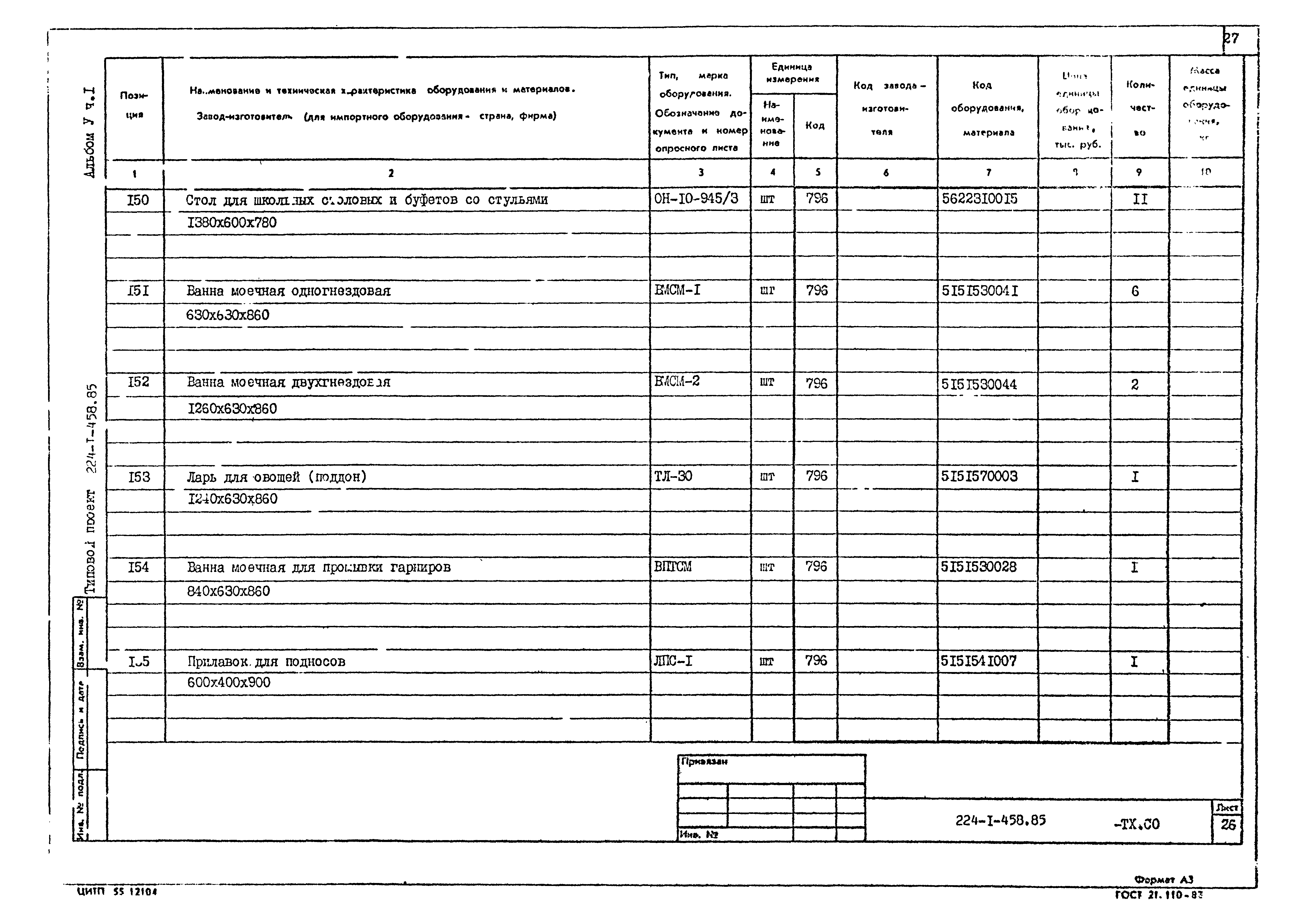 Типовой проект 224-1-458.85