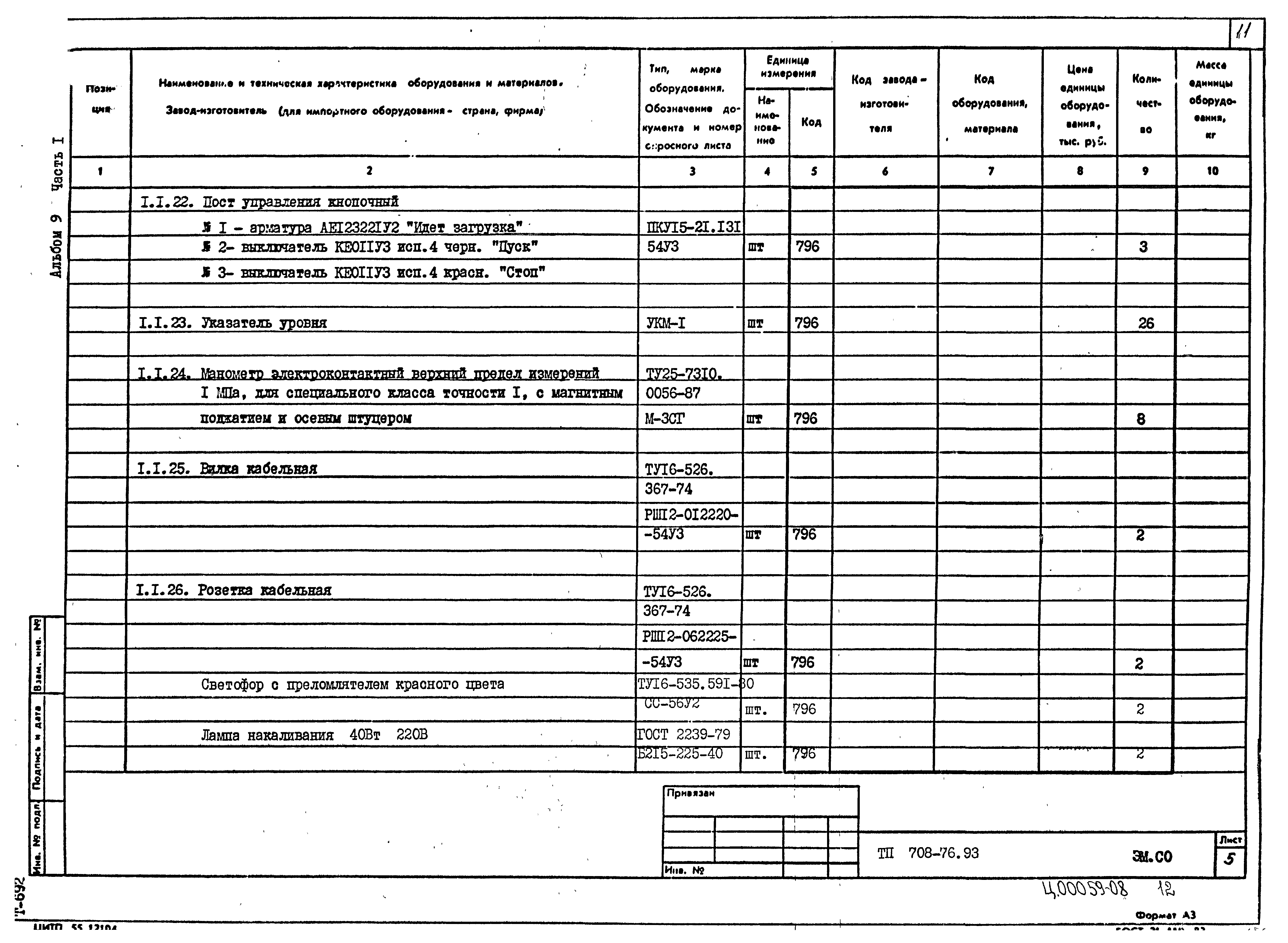 Типовой проект 708-76.93