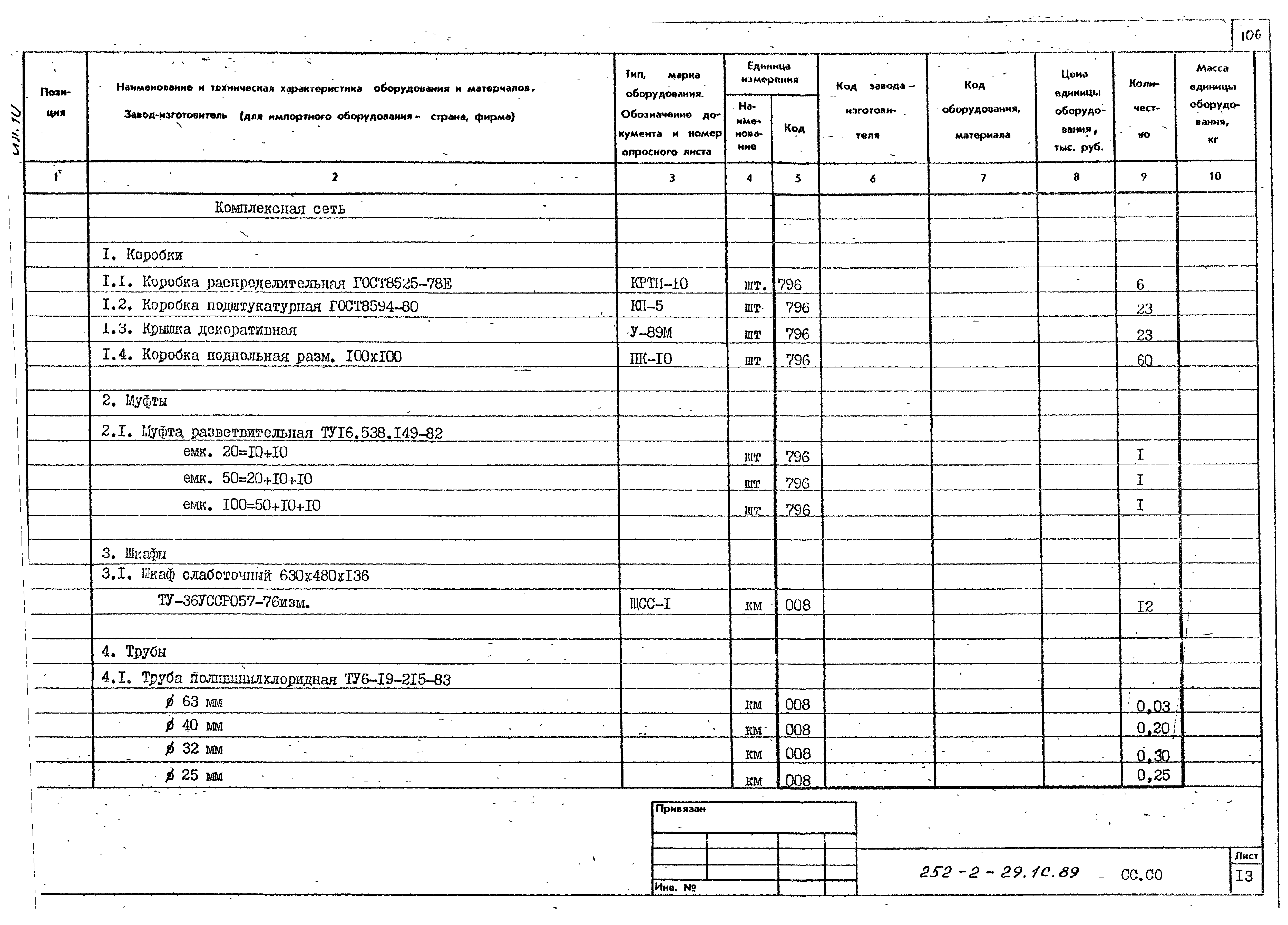 Типовой проект 252-2-29.1с.89