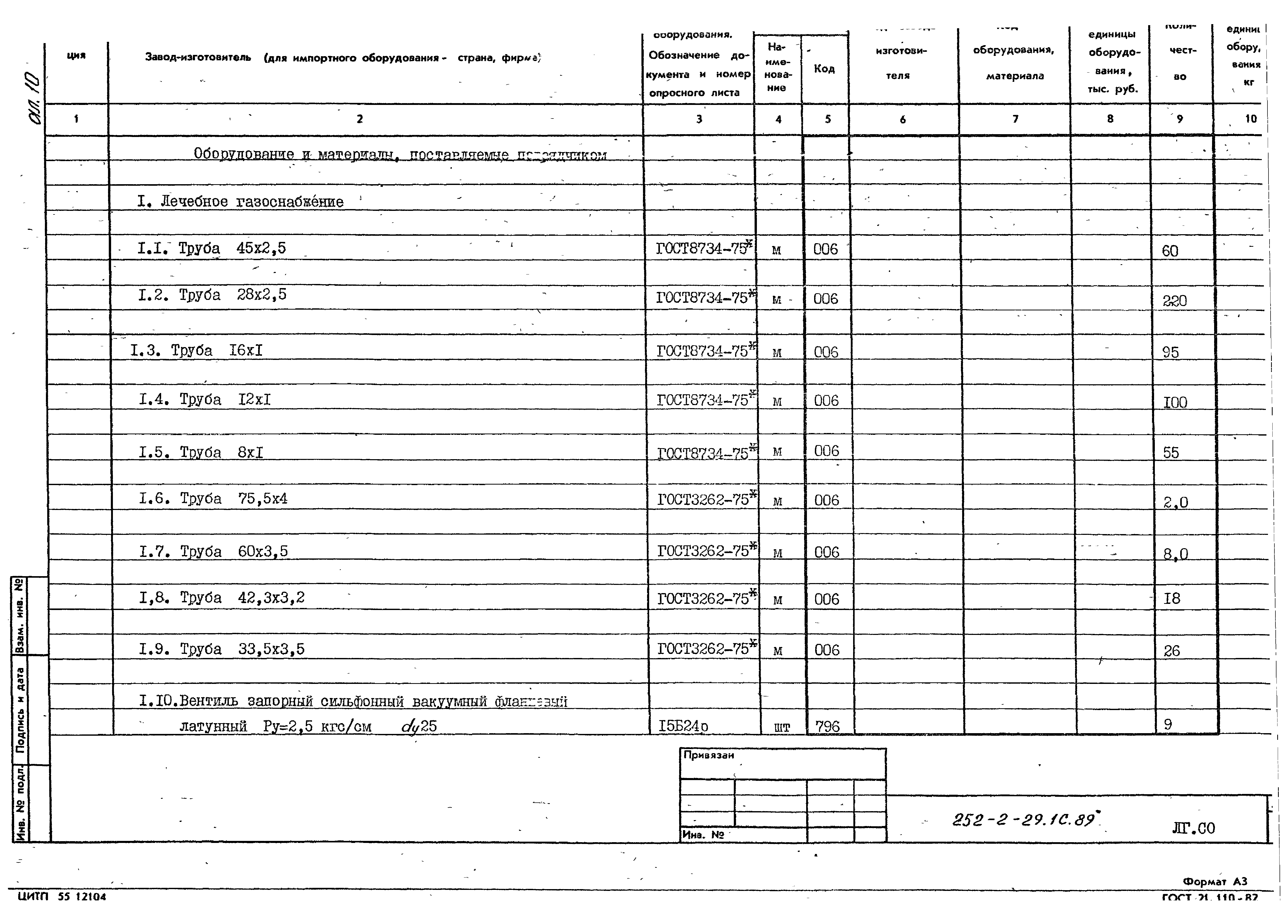 Типовой проект 252-2-29.1с.89