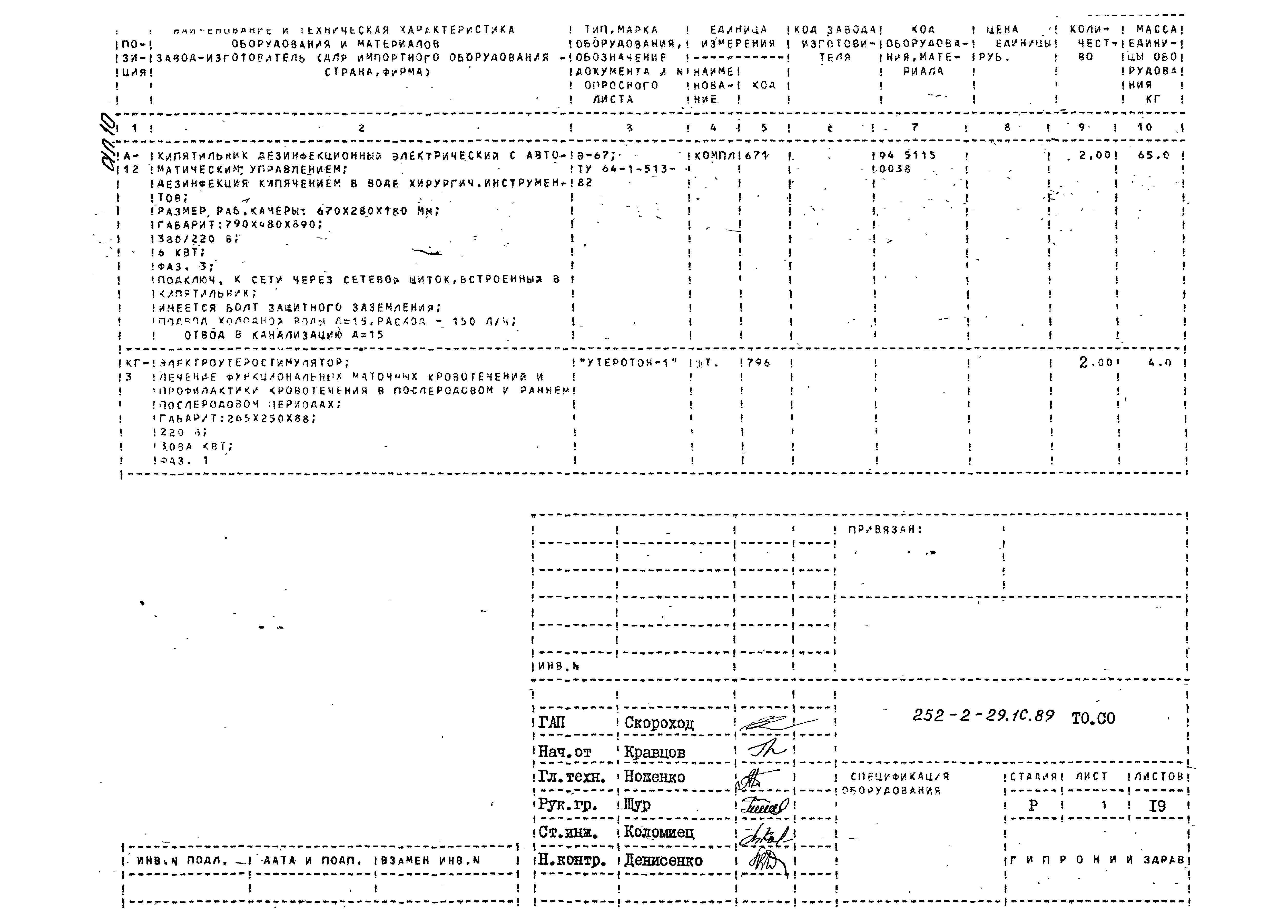 Типовой проект 252-2-29.1с.89