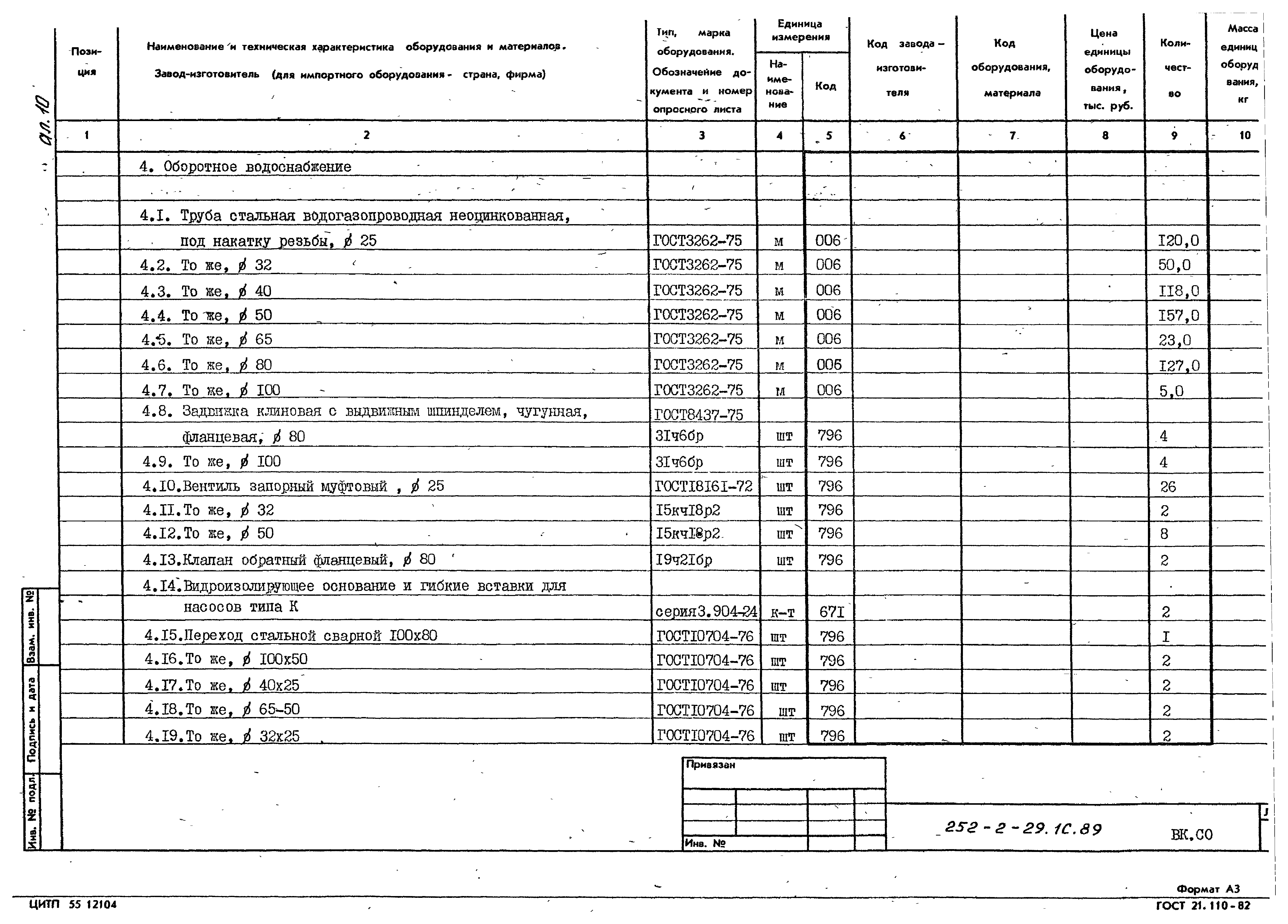 Типовой проект 252-2-29.1с.89