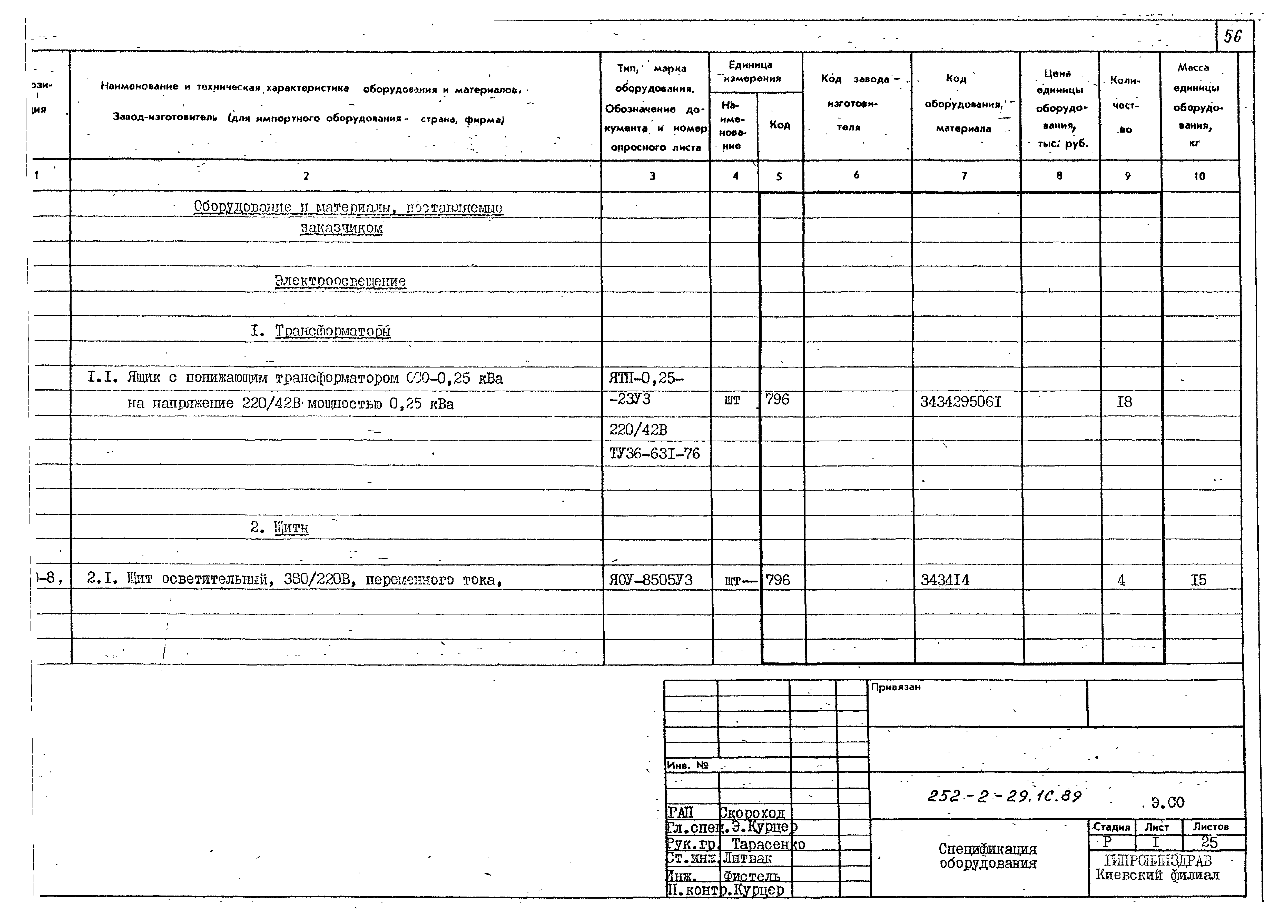 Типовой проект 252-2-29.1с.89