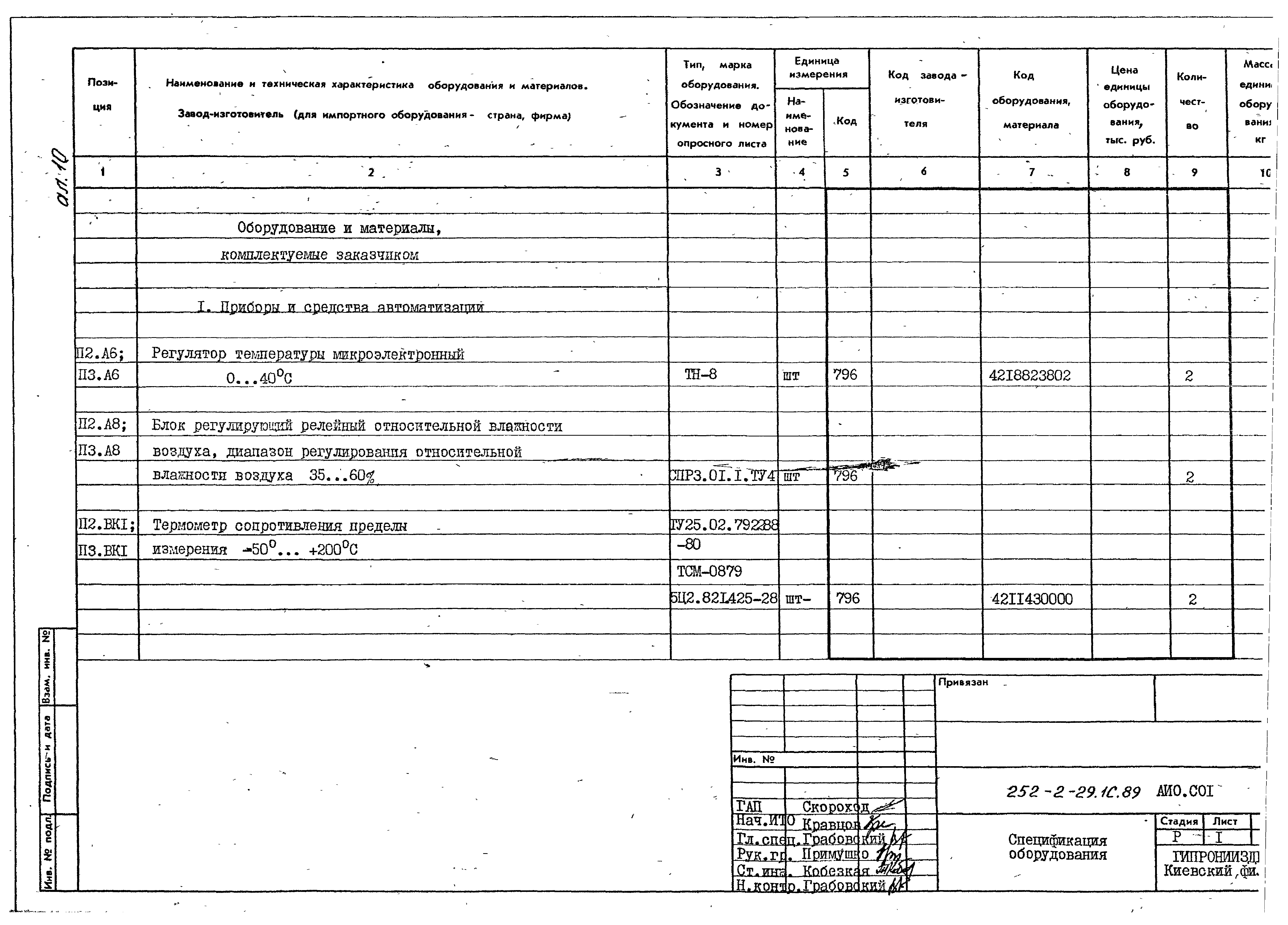 Типовой проект 252-2-29.1с.89