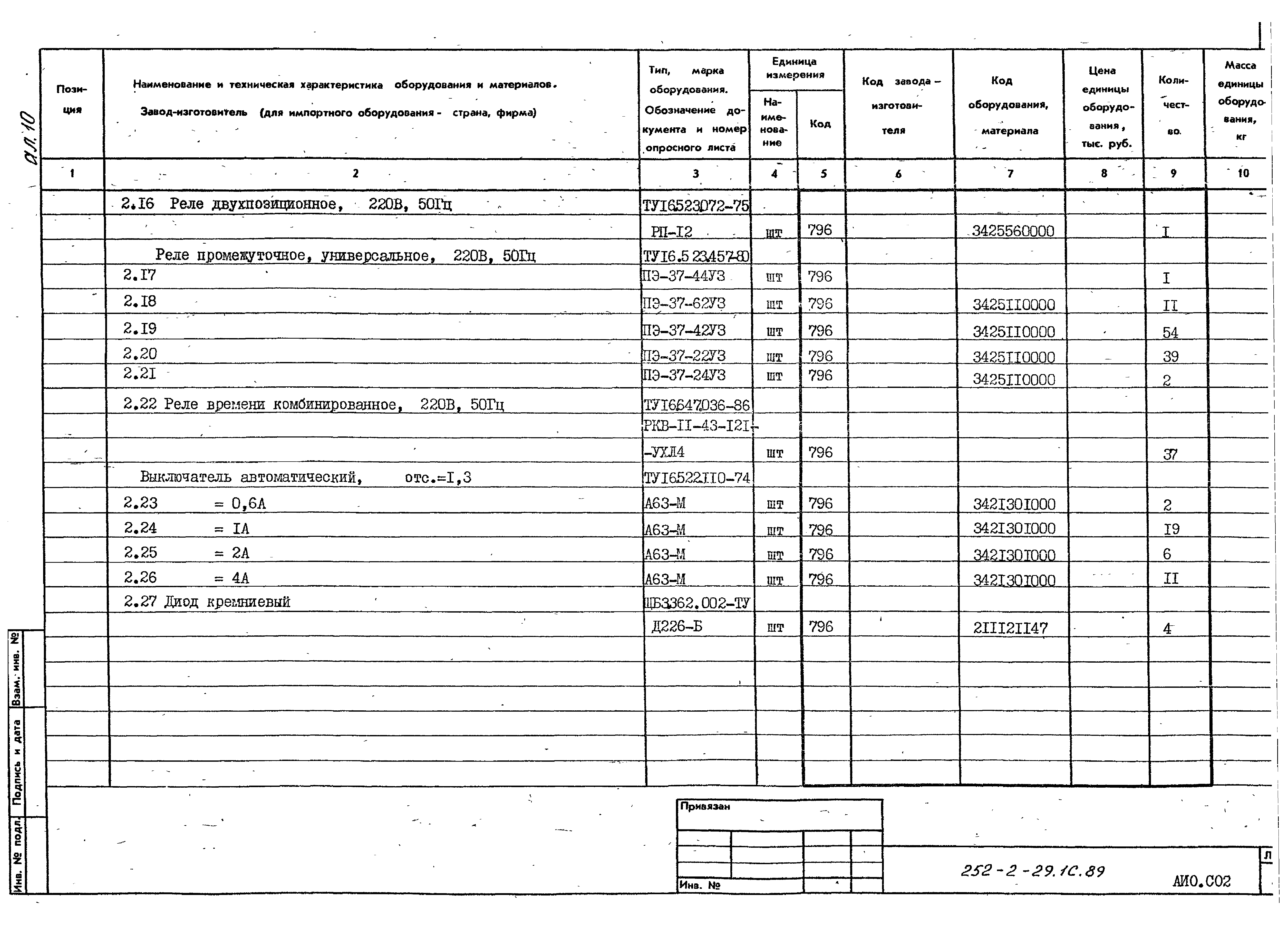 Типовой проект 252-2-29.1с.89