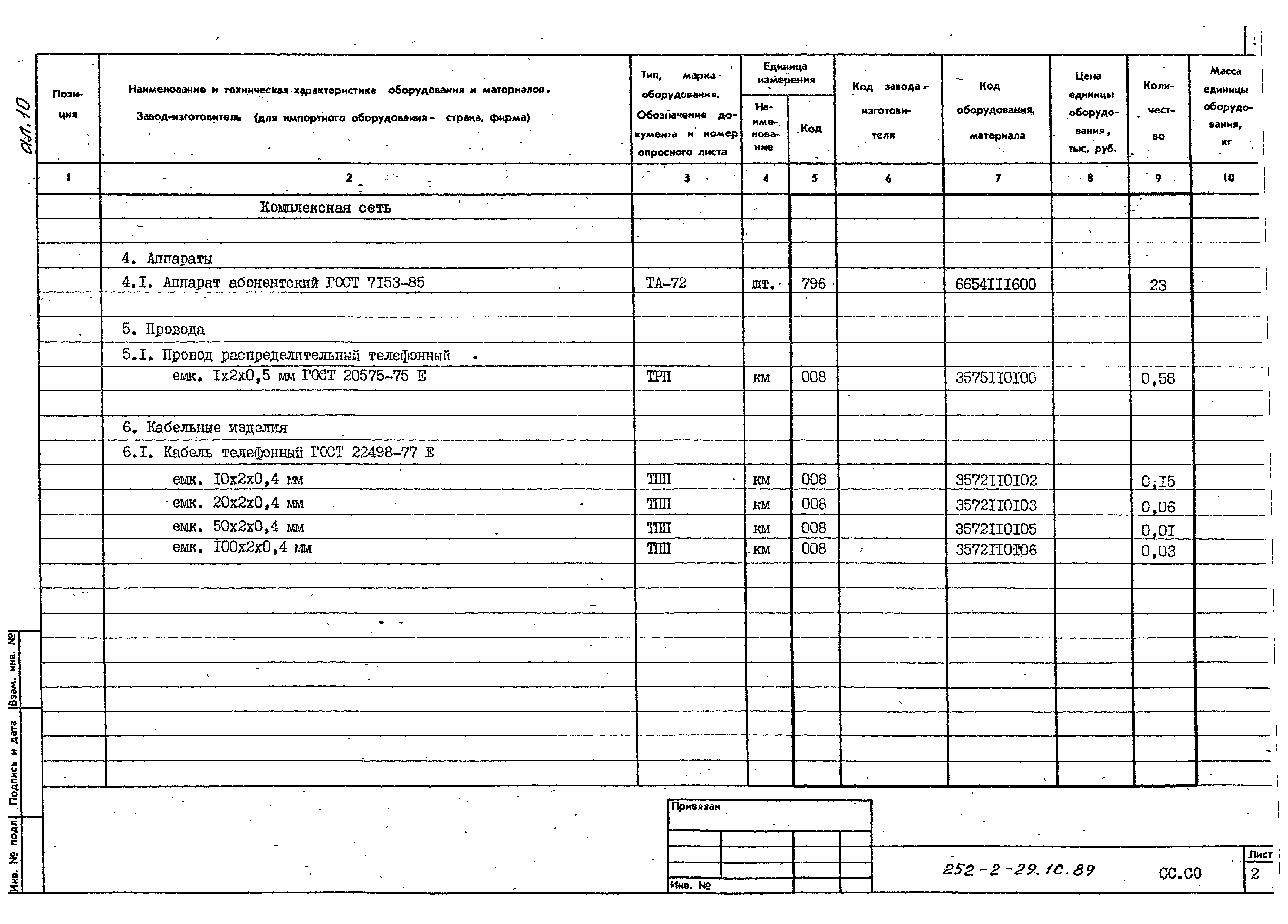 Типовой проект 252-2-29.1с.89