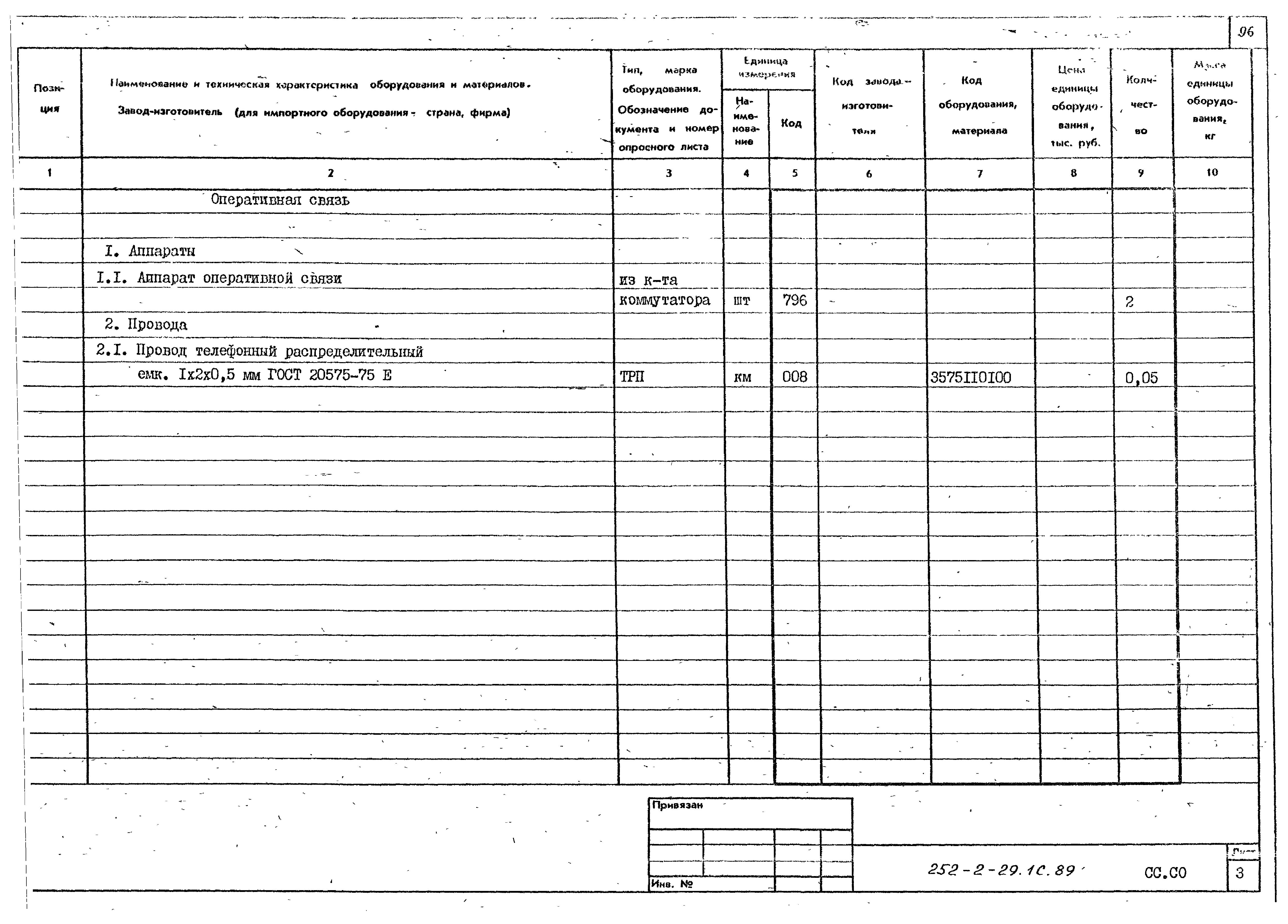 Типовой проект 252-2-29.1с.89