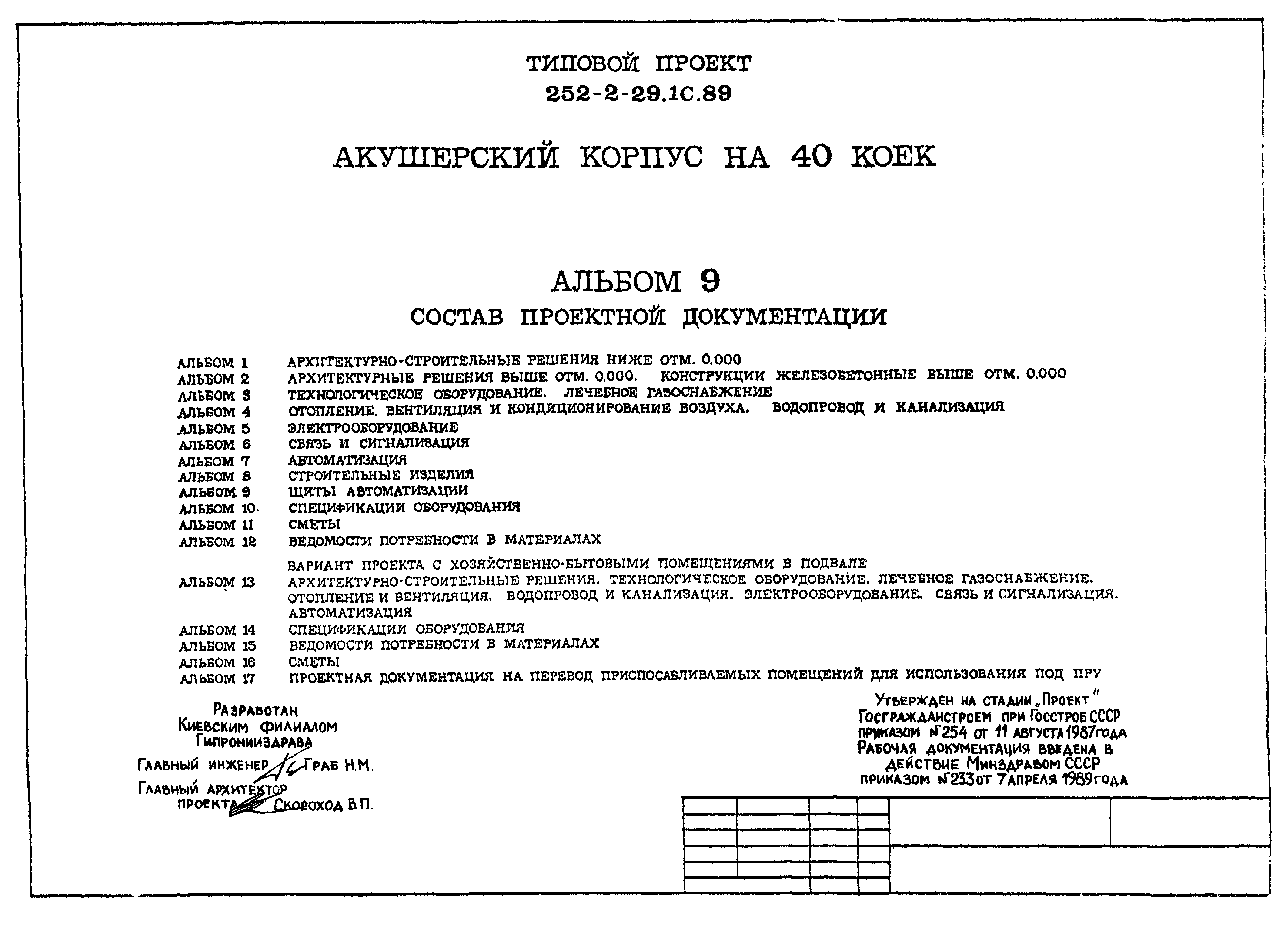 Типовой проект 252-2-29.1с.89