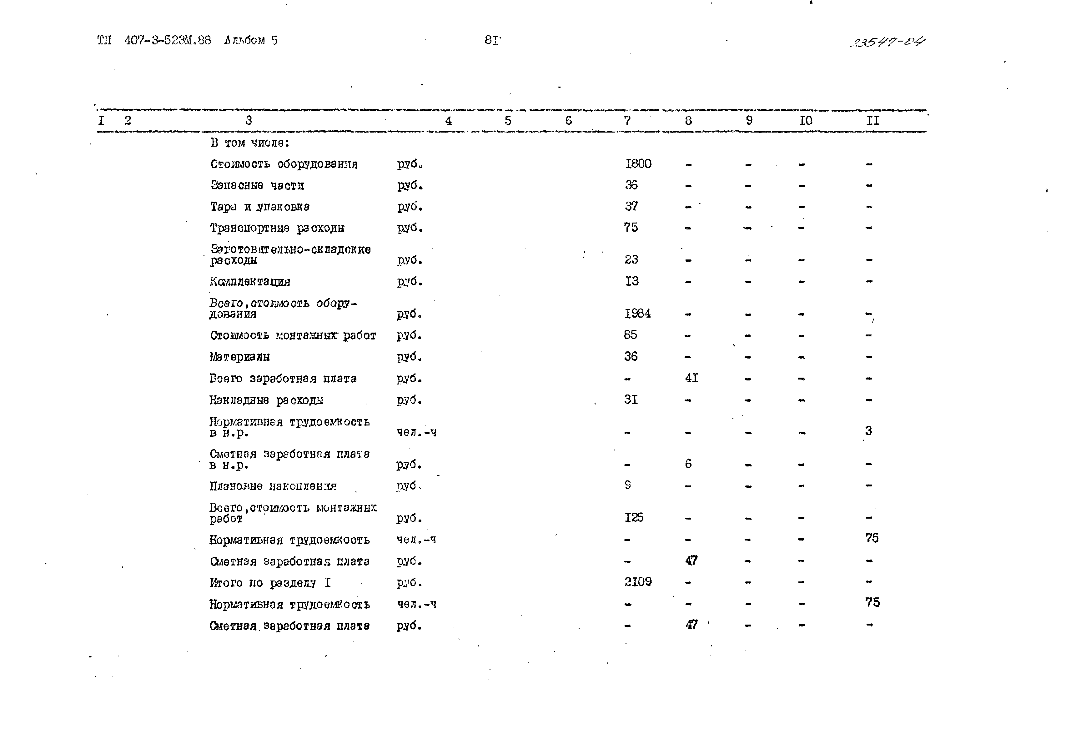 Типовой проект 407-3-523м.88