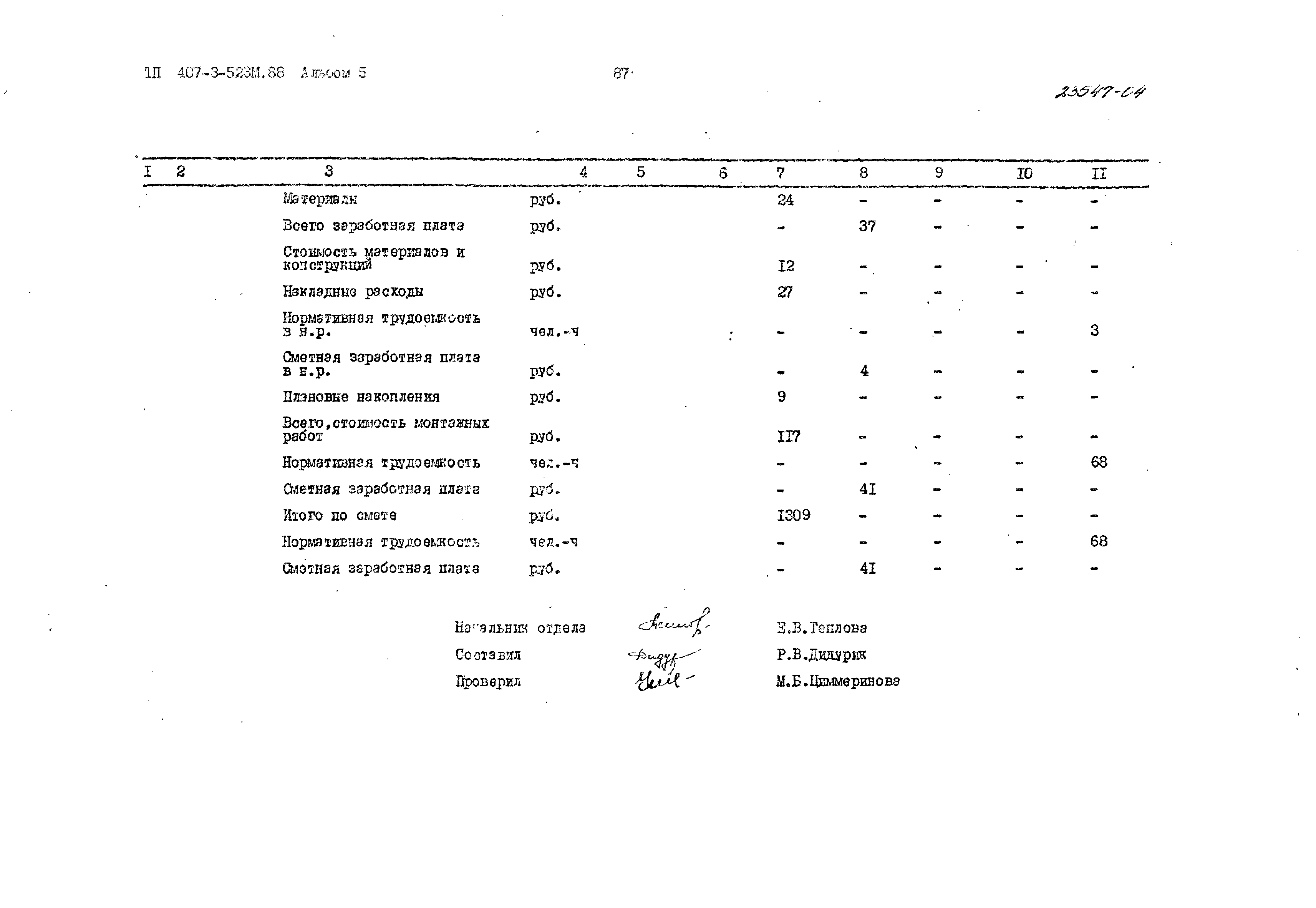 Типовой проект 407-3-523м.88