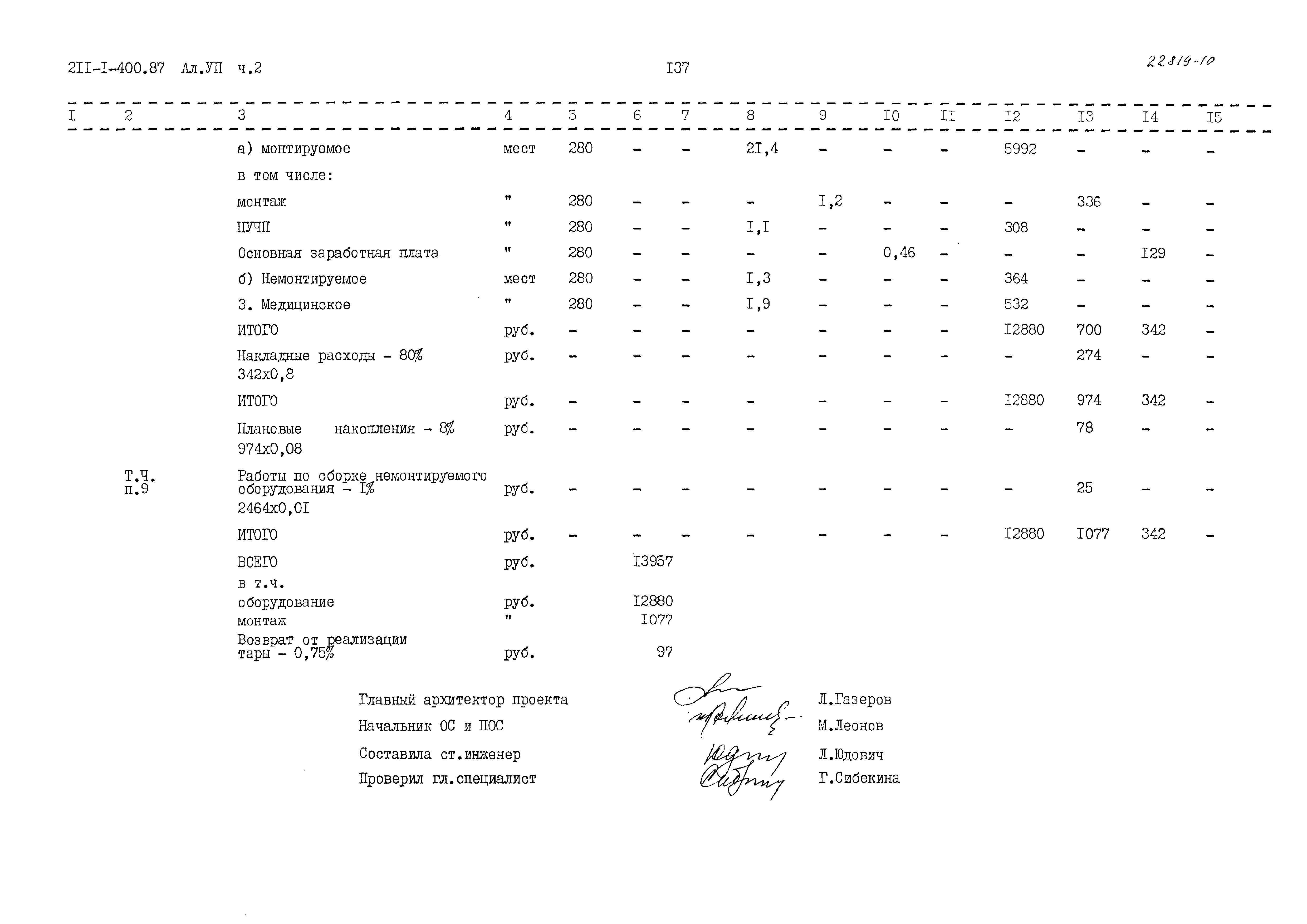 Типовой проект 211-1-400.87