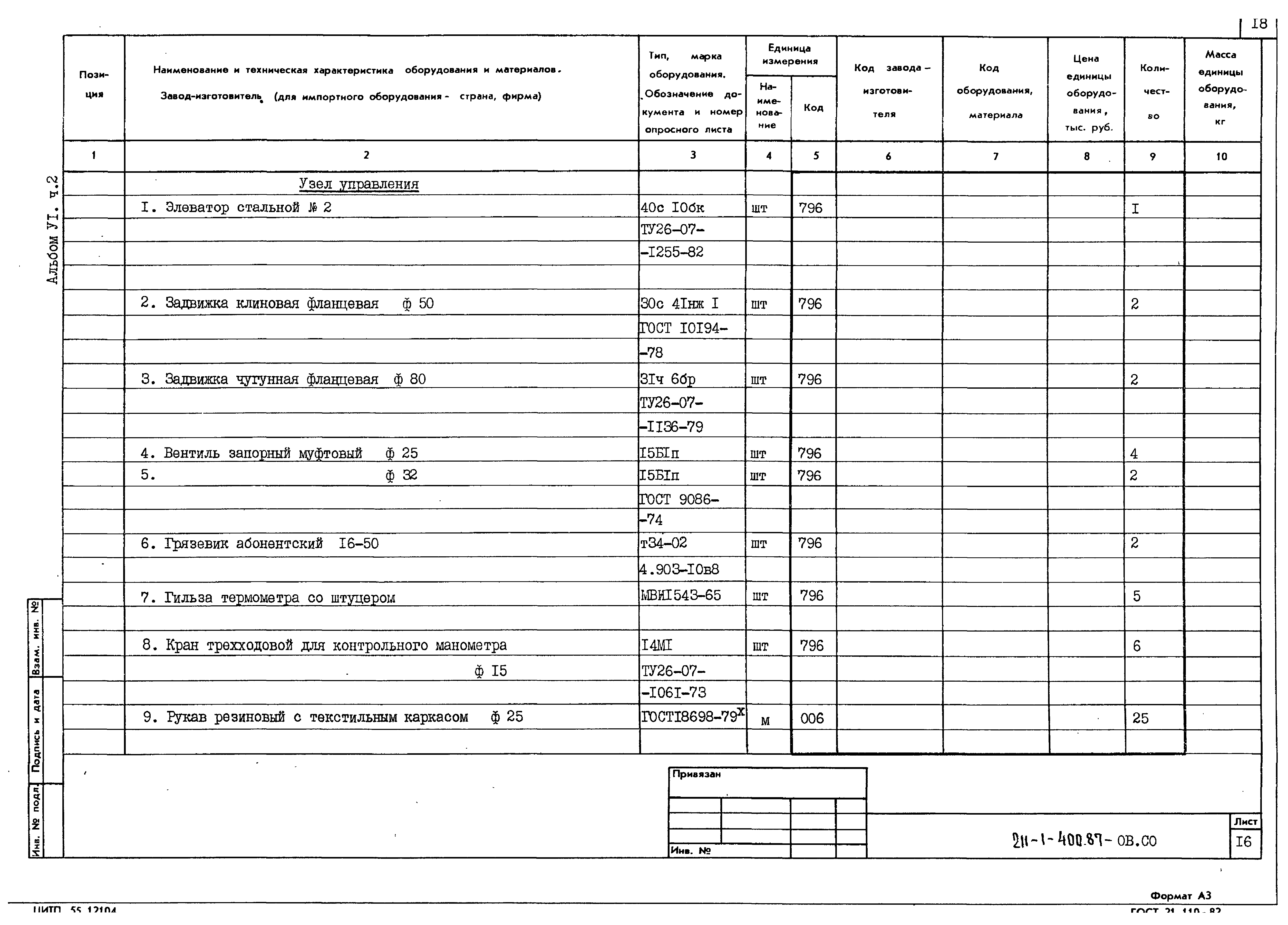 Типовой проект 211-1-400.87