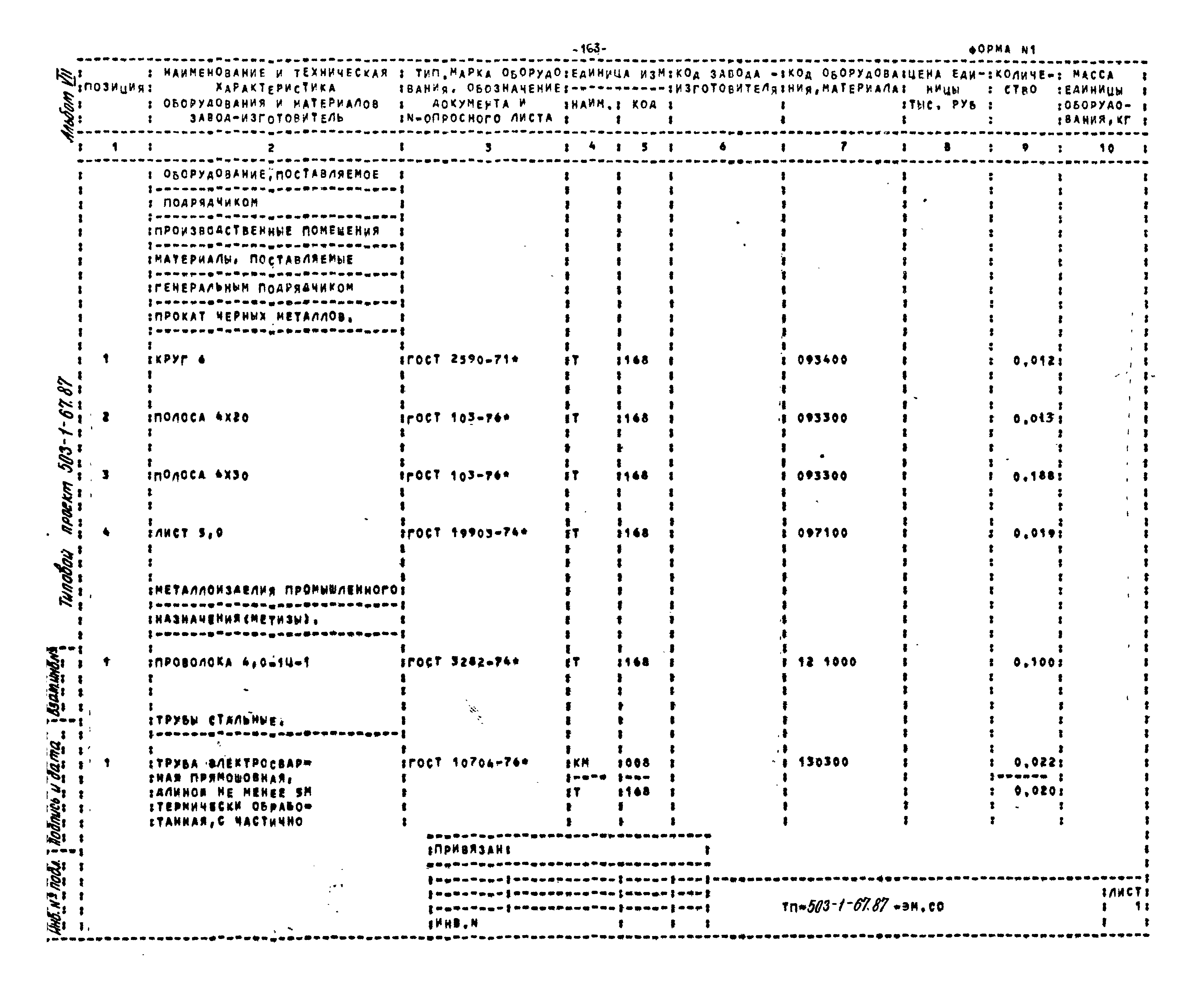 Типовой проект 503-1-67.87