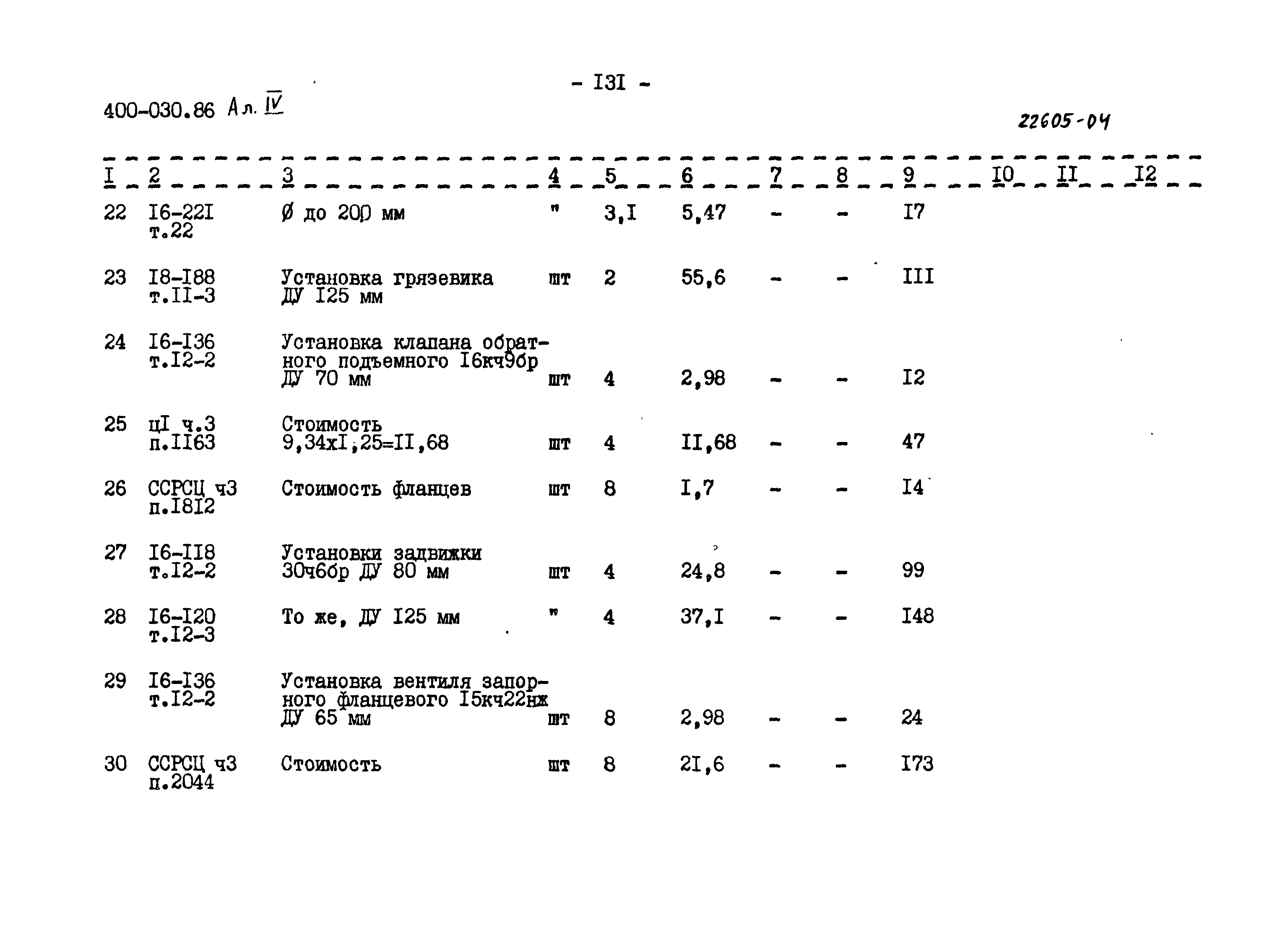 Типовые проектные решения 400-030.86