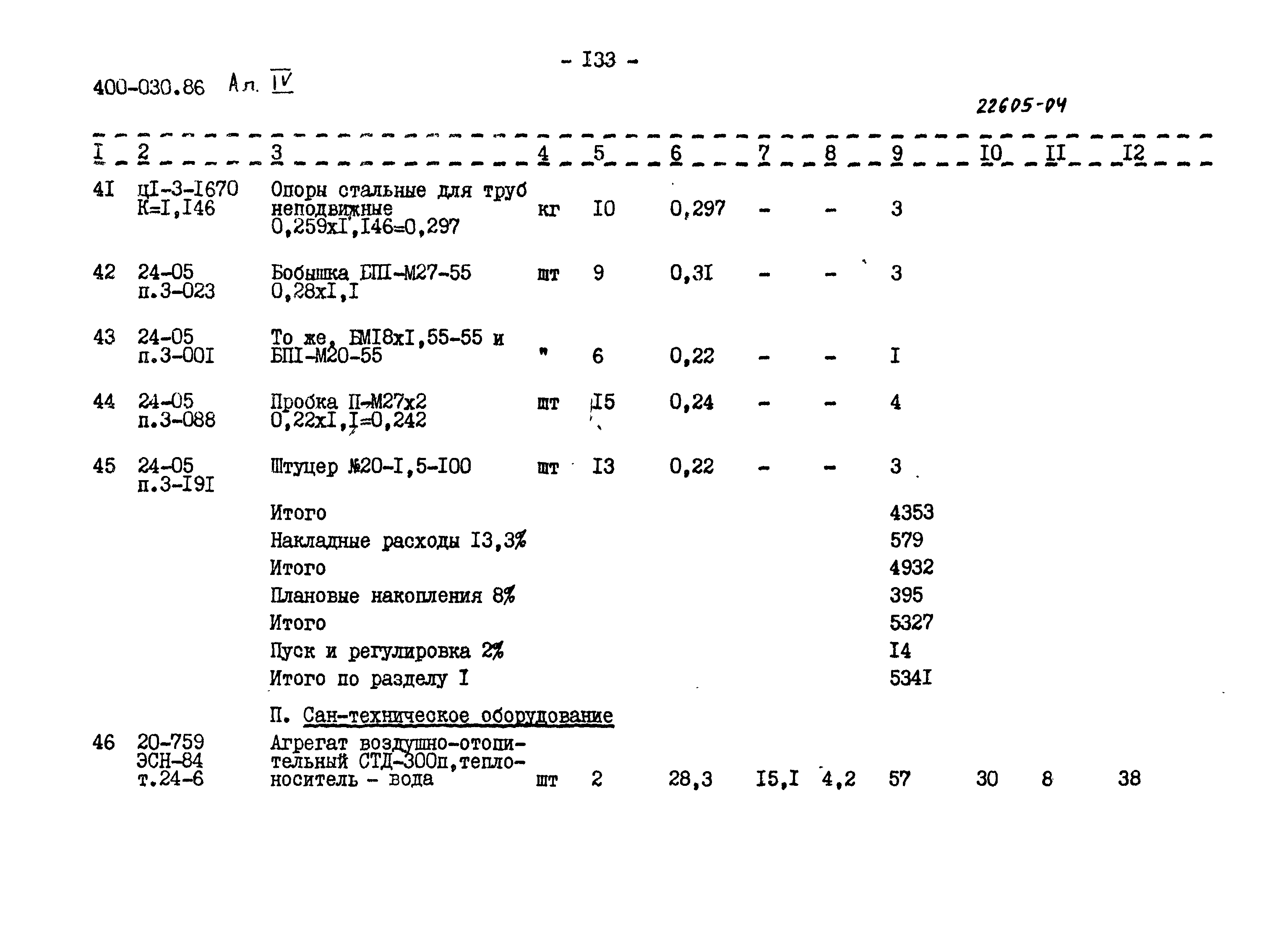 Типовые проектные решения 400-030.86