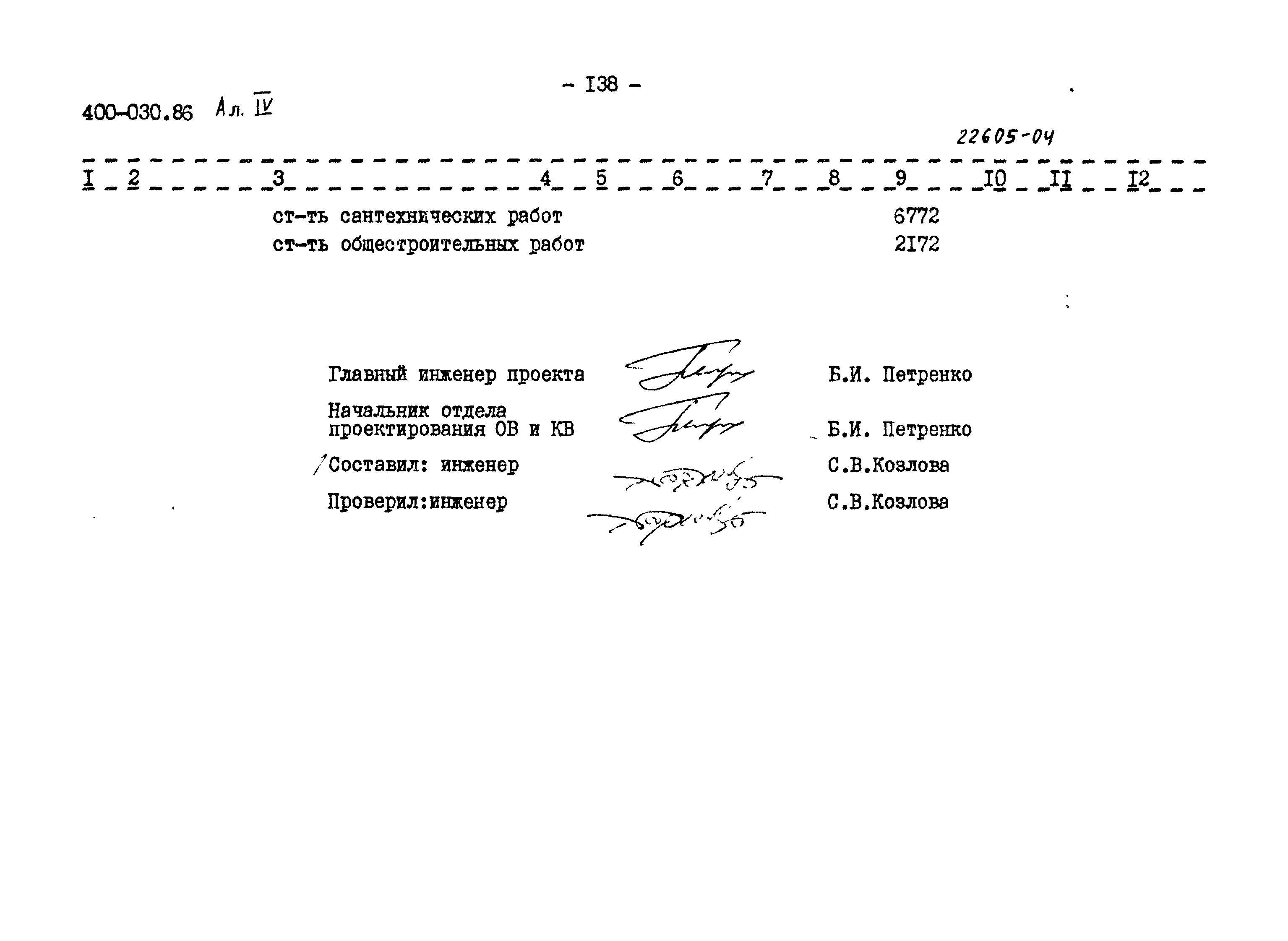 Типовые проектные решения 400-030.86