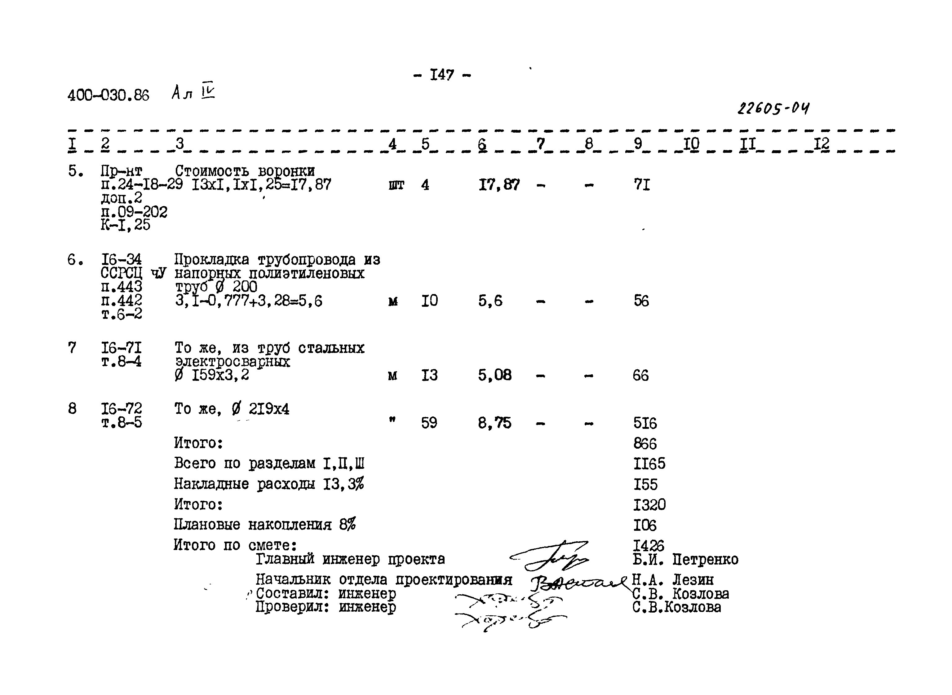 Типовые проектные решения 400-030.86