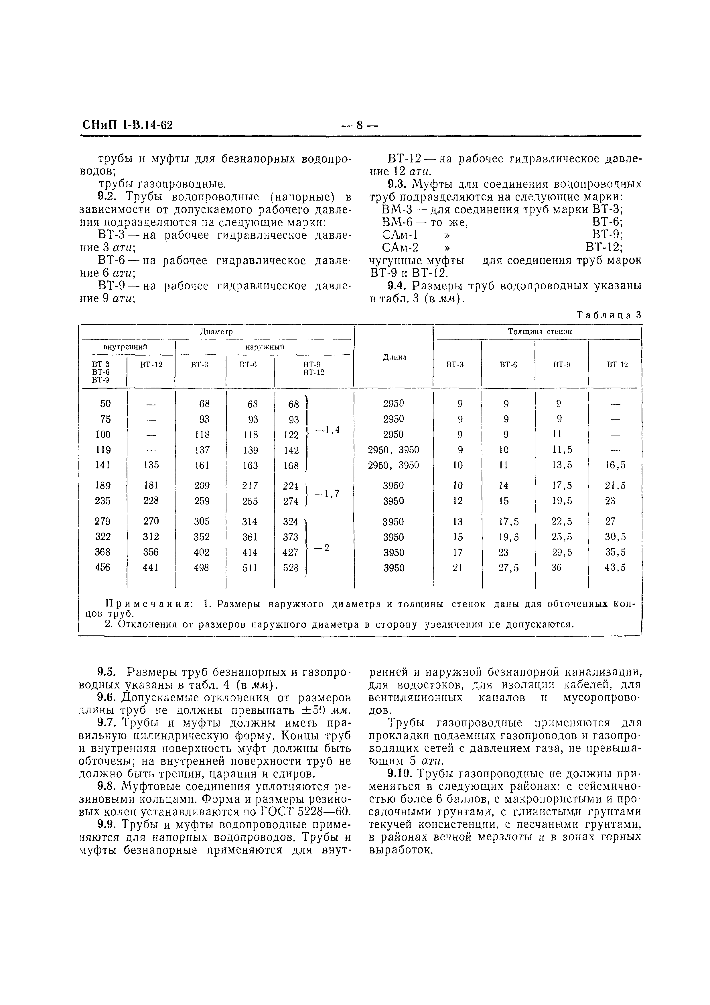 СНиП I-В.14-62