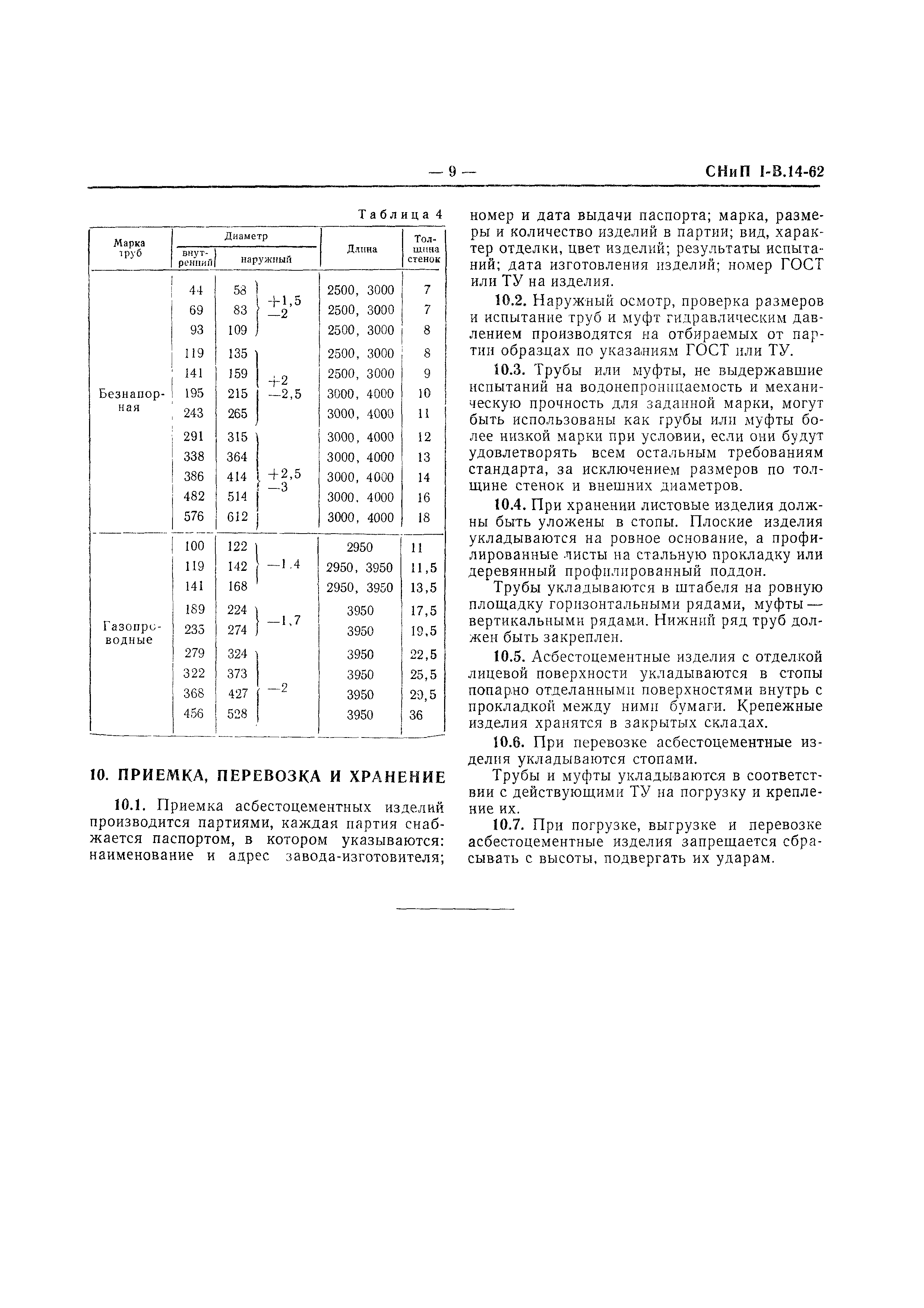 СНиП I-В.14-62