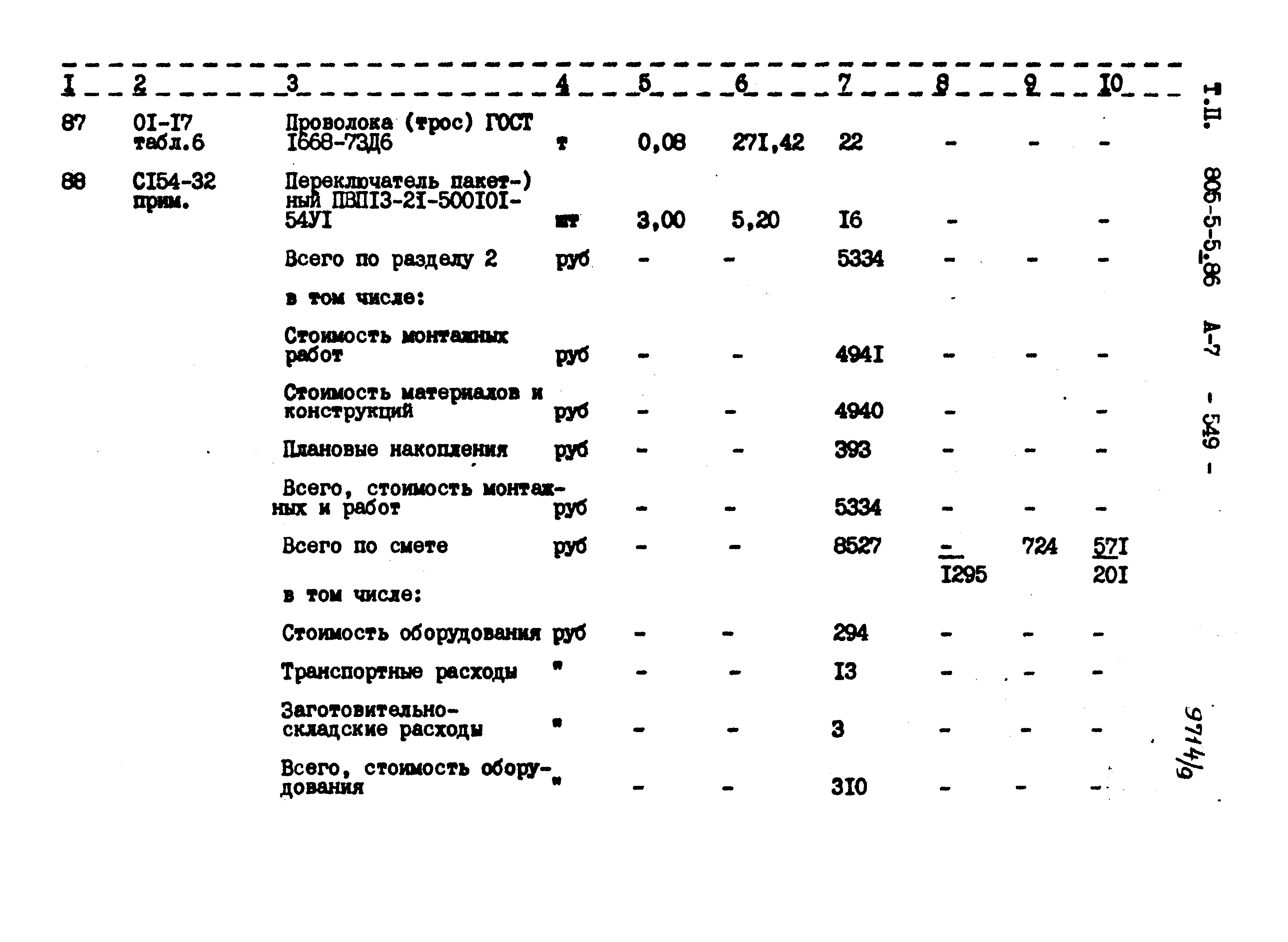 Типовой проект 805-5-5.86