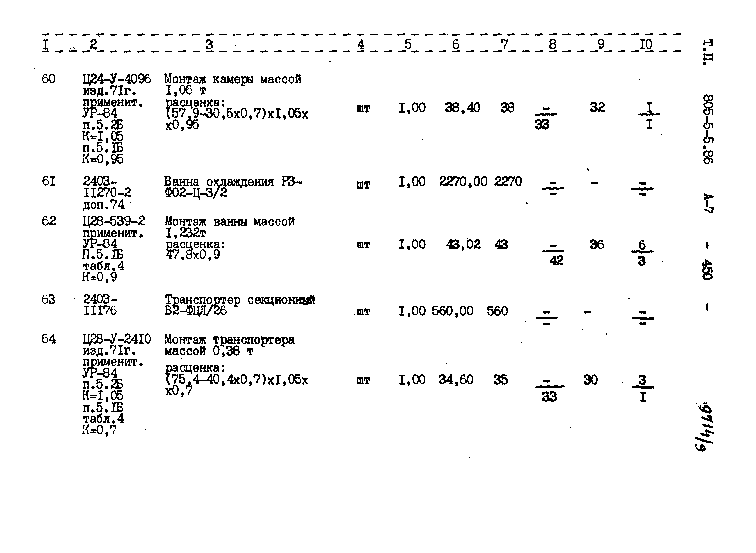 Типовой проект 805-5-5.86