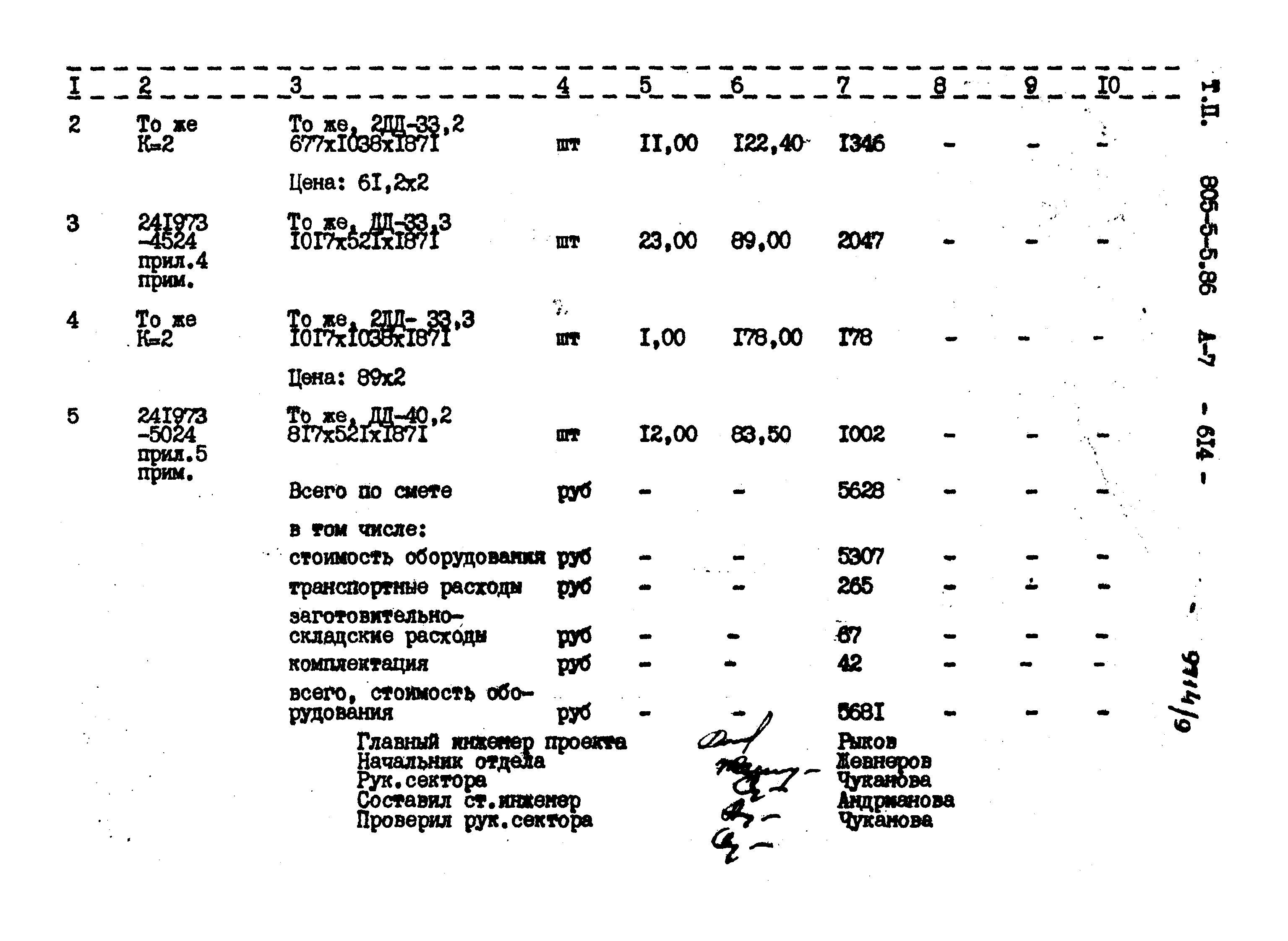 Типовой проект 805-5-5.86