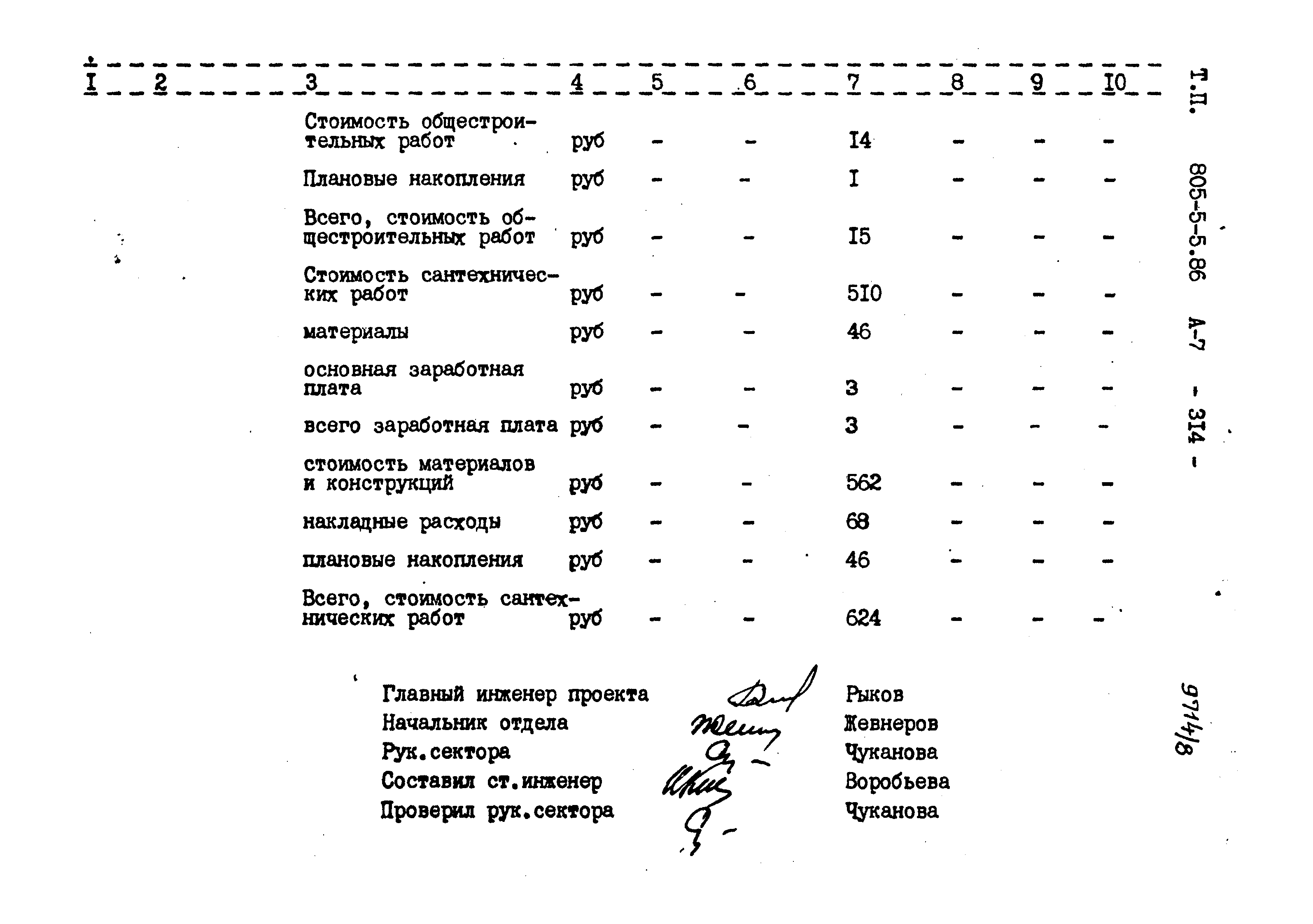 Типовой проект 805-5-5.86