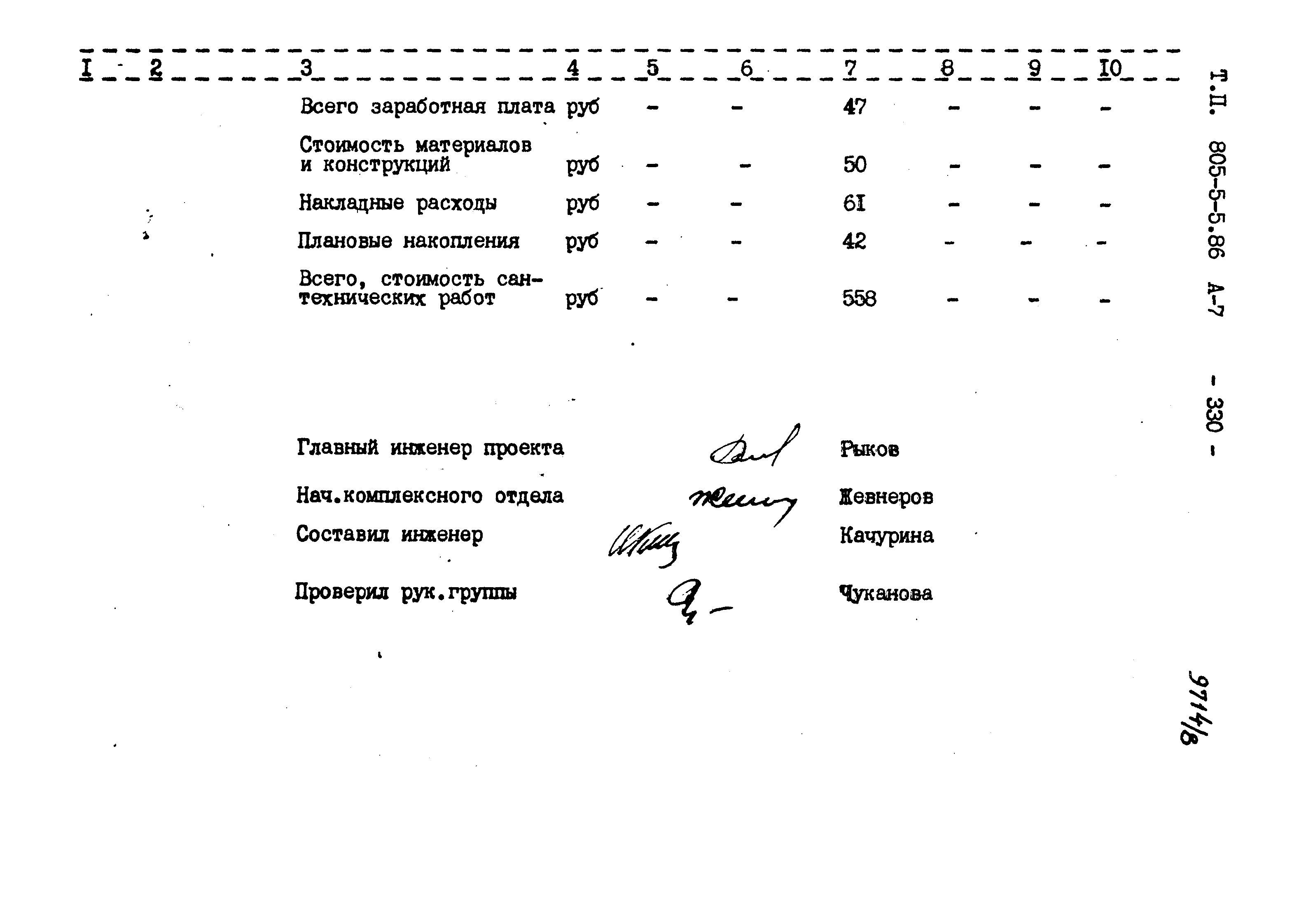 Типовой проект 805-5-5.86