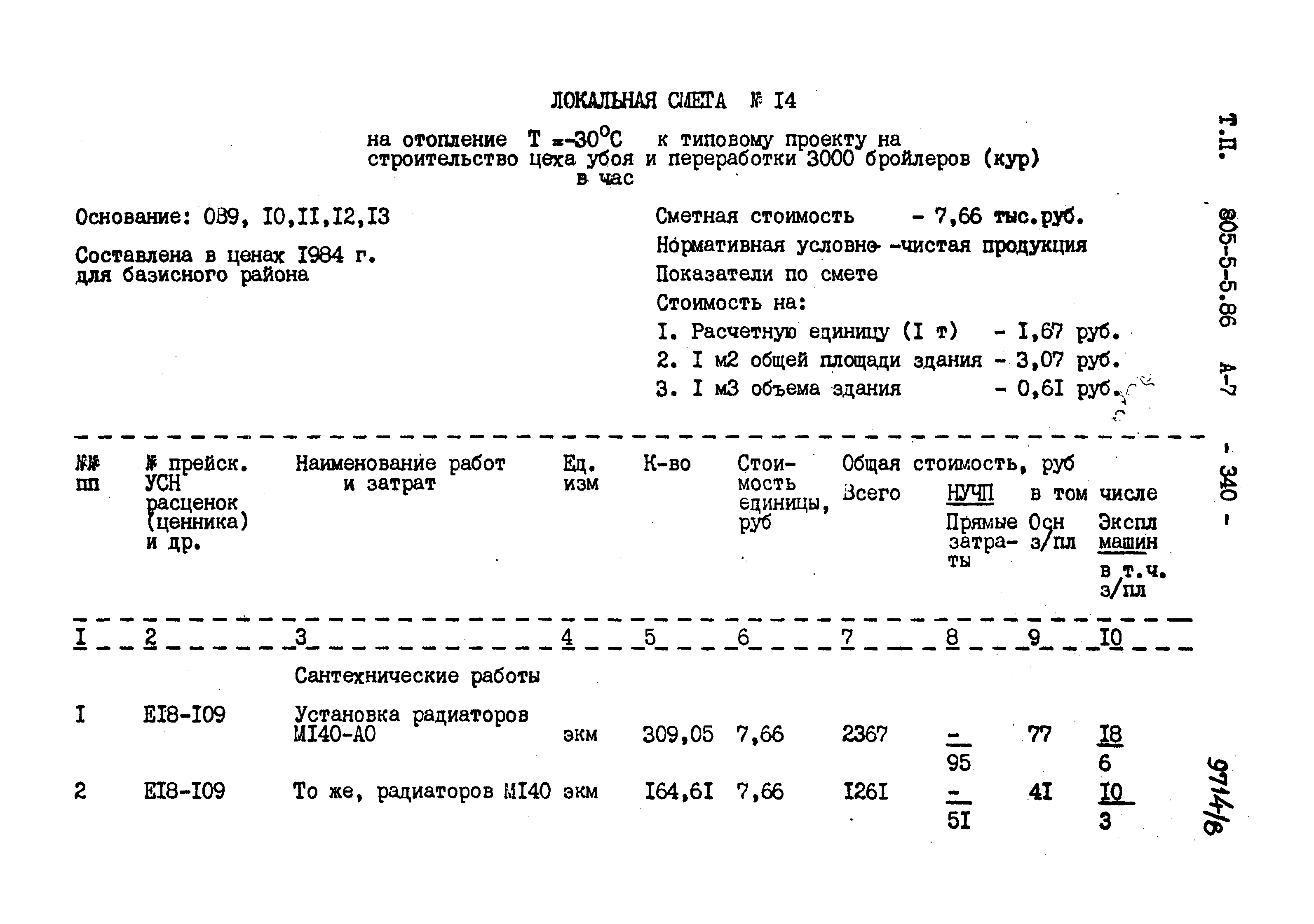 Типовой проект 805-5-5.86