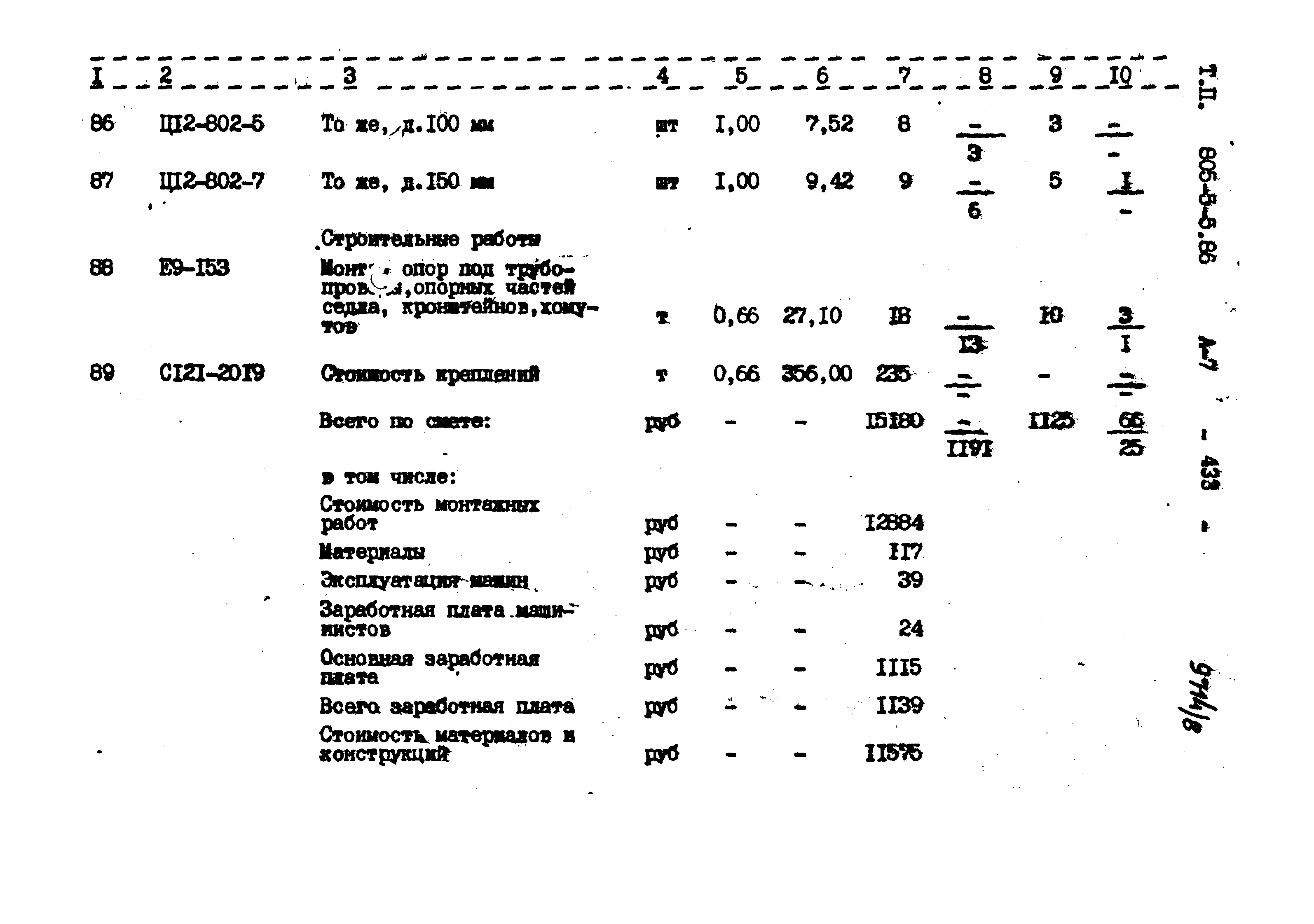 Типовой проект 805-5-5.86