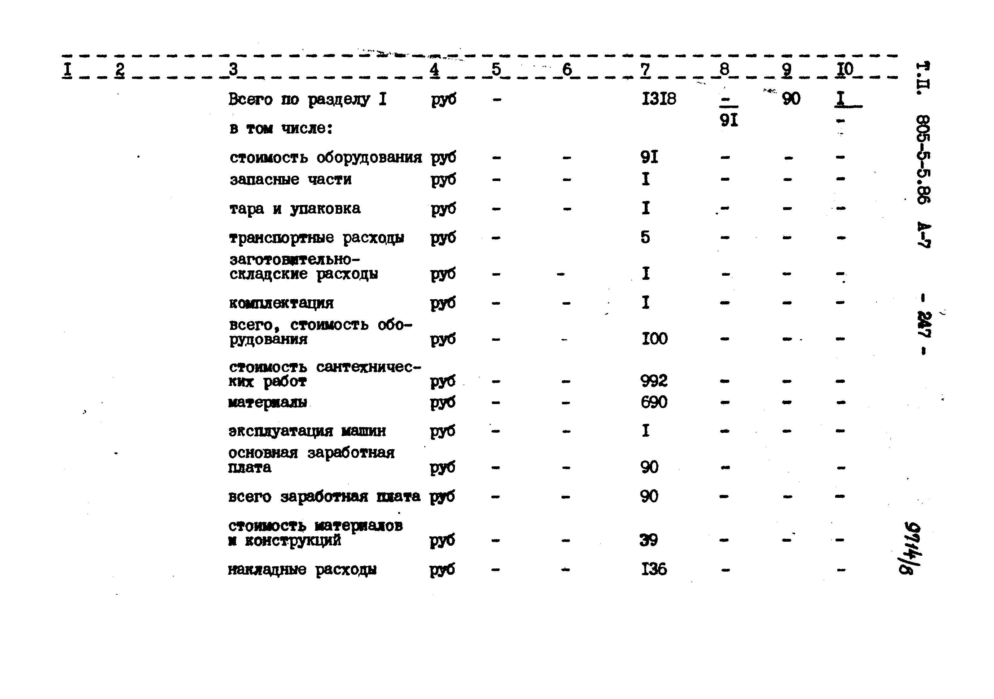 Типовой проект 805-5-5.86