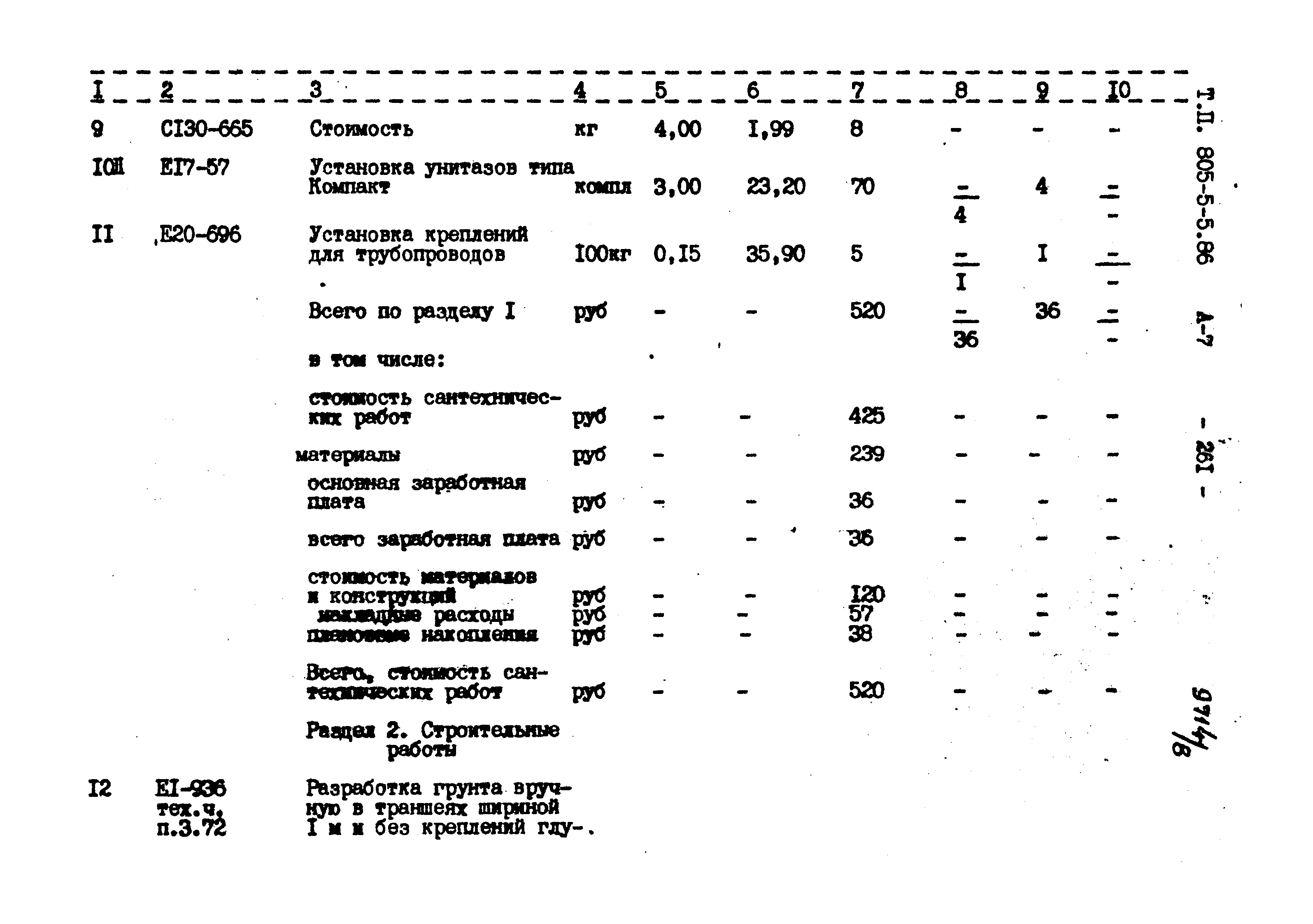 Типовой проект 805-5-5.86