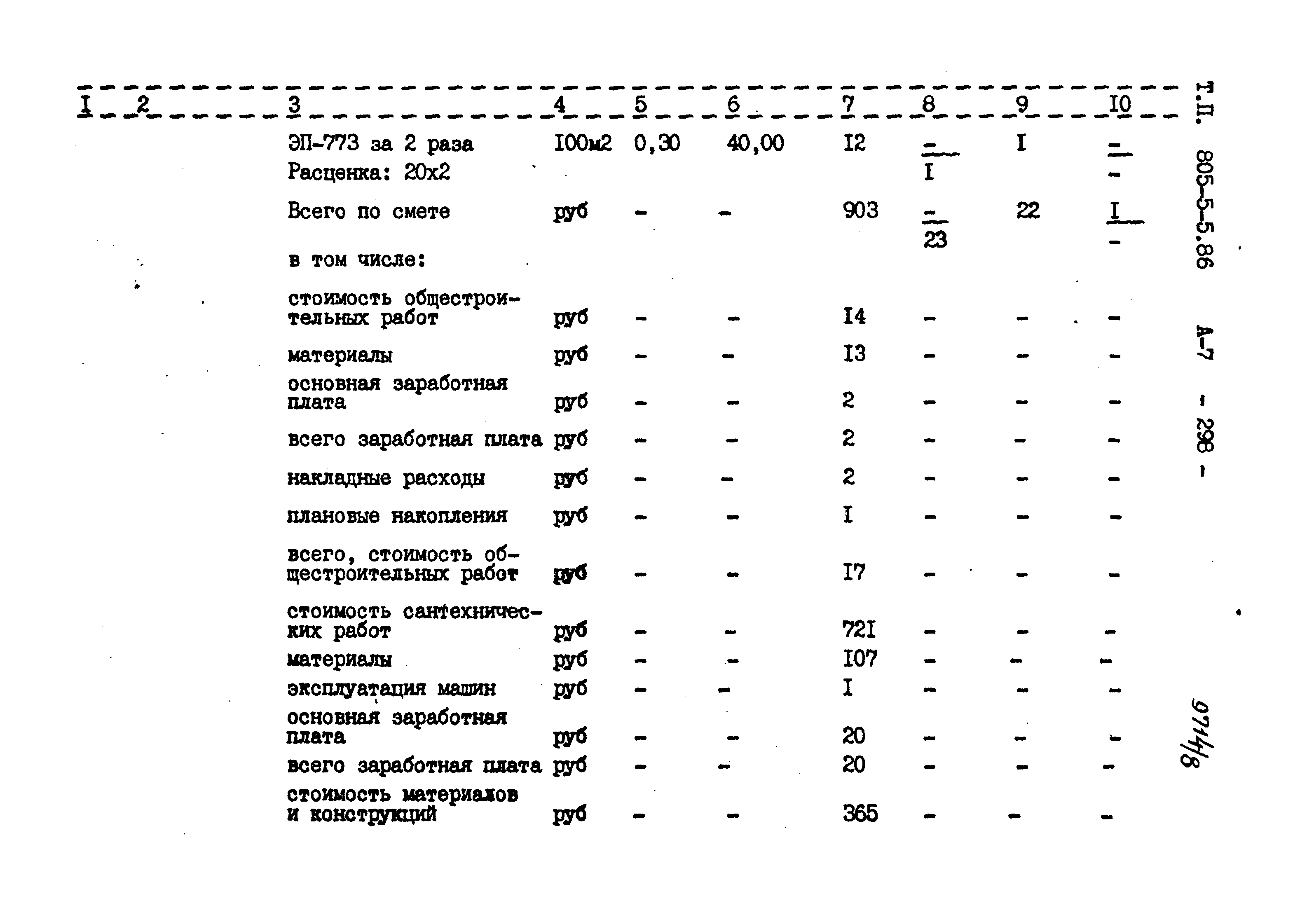 Типовой проект 805-5-5.86