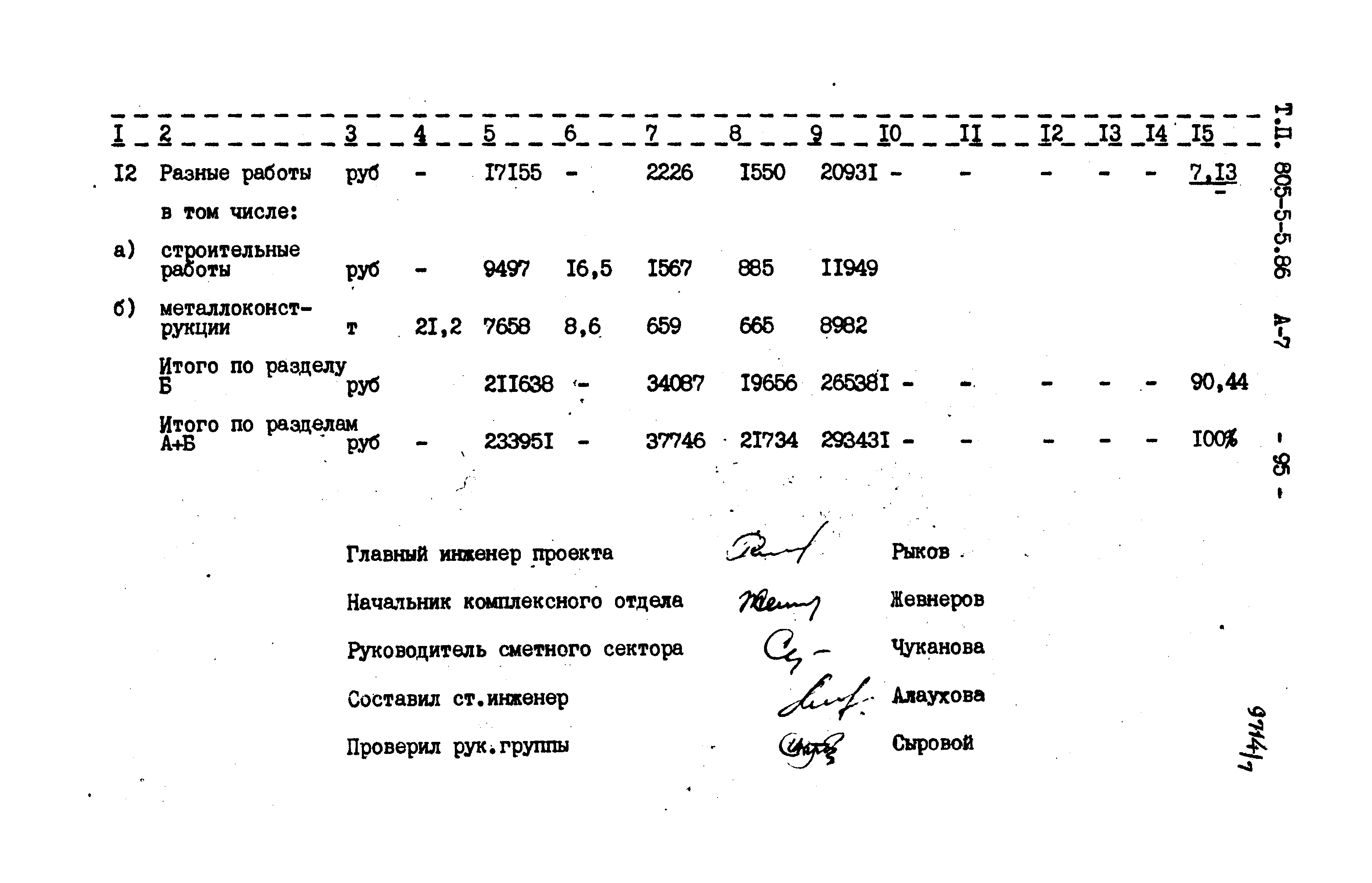 Типовой проект 805-5-5.86