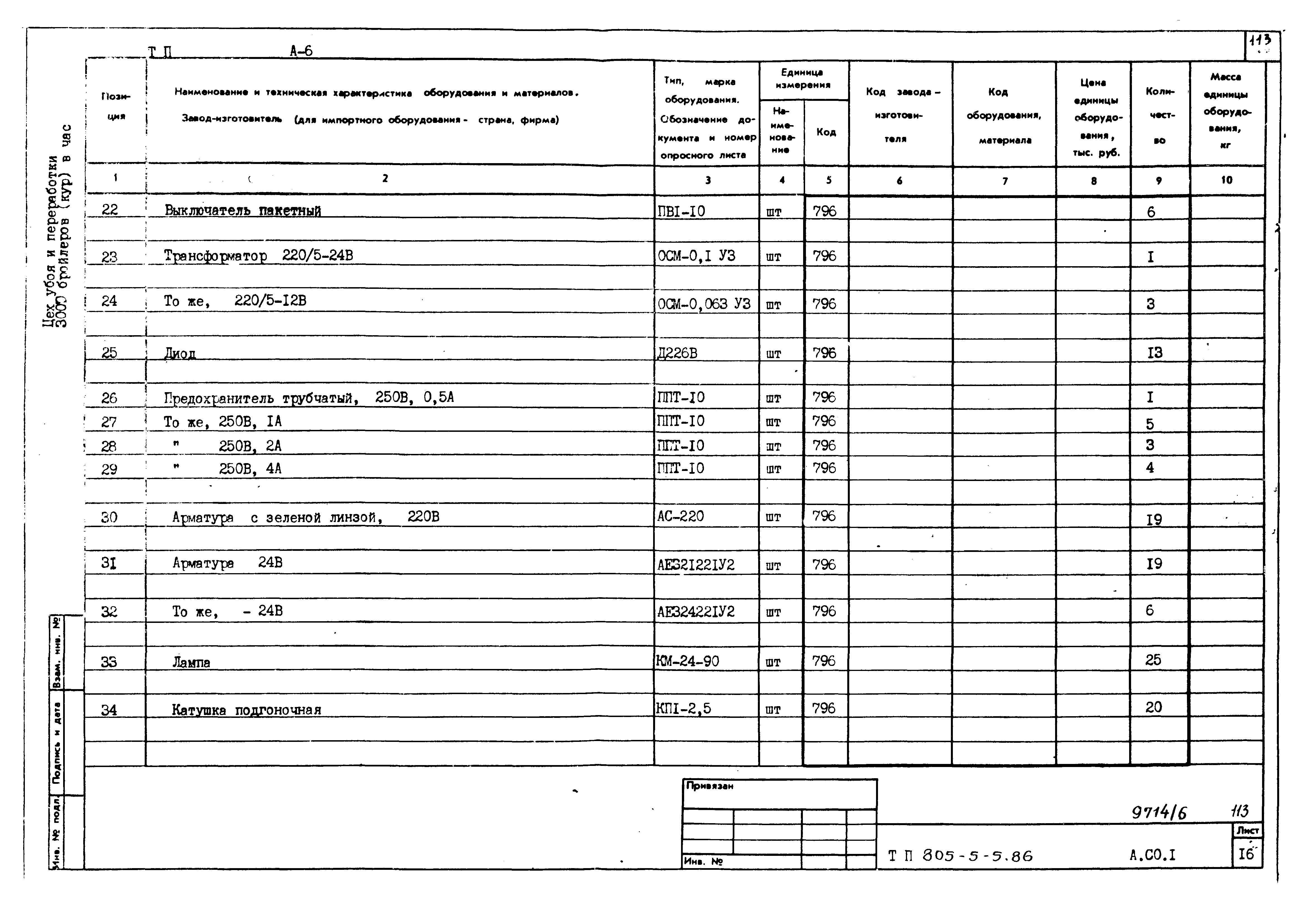 Типовой проект 805-5-5.86