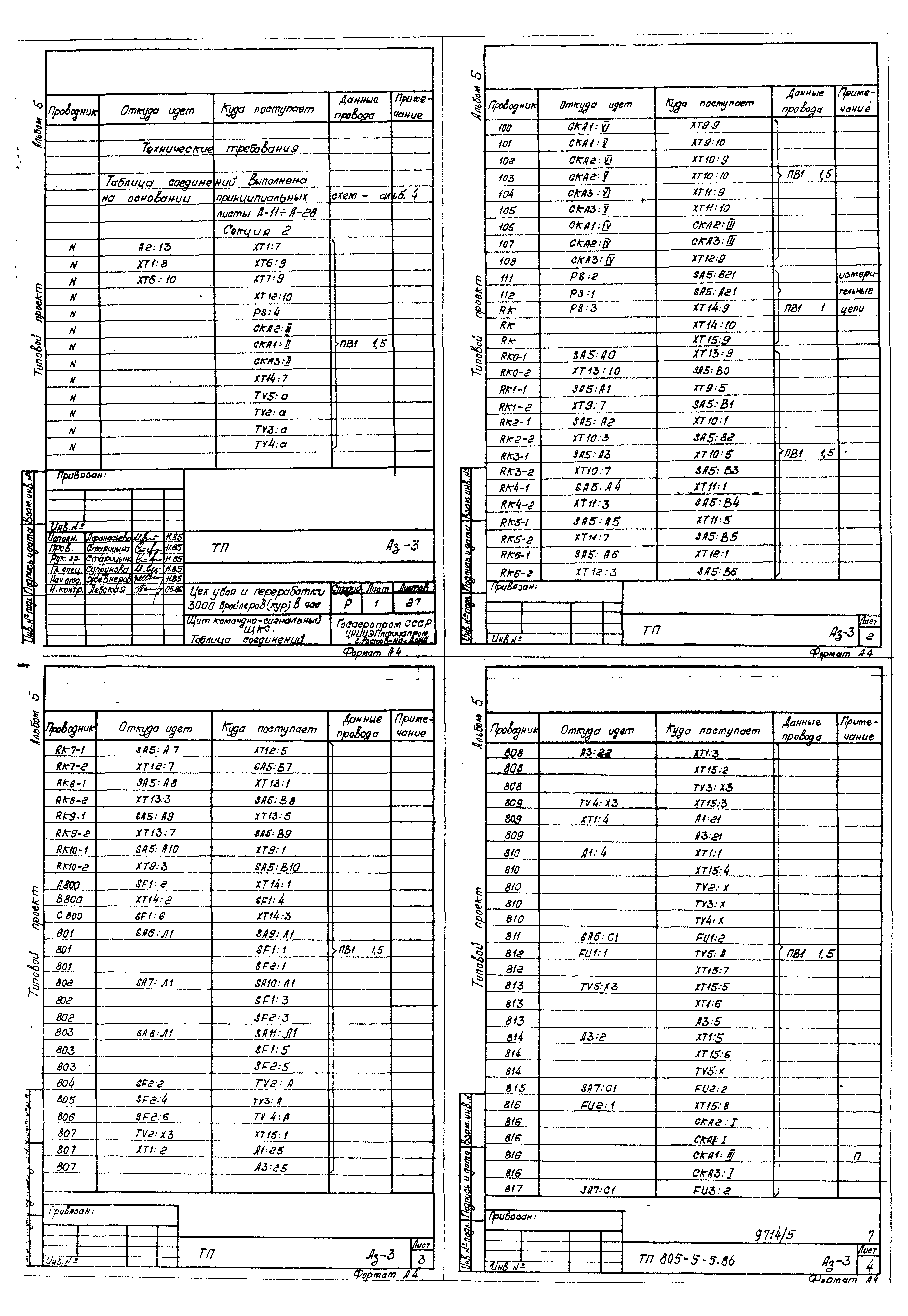 Типовой проект 805-5-5.86