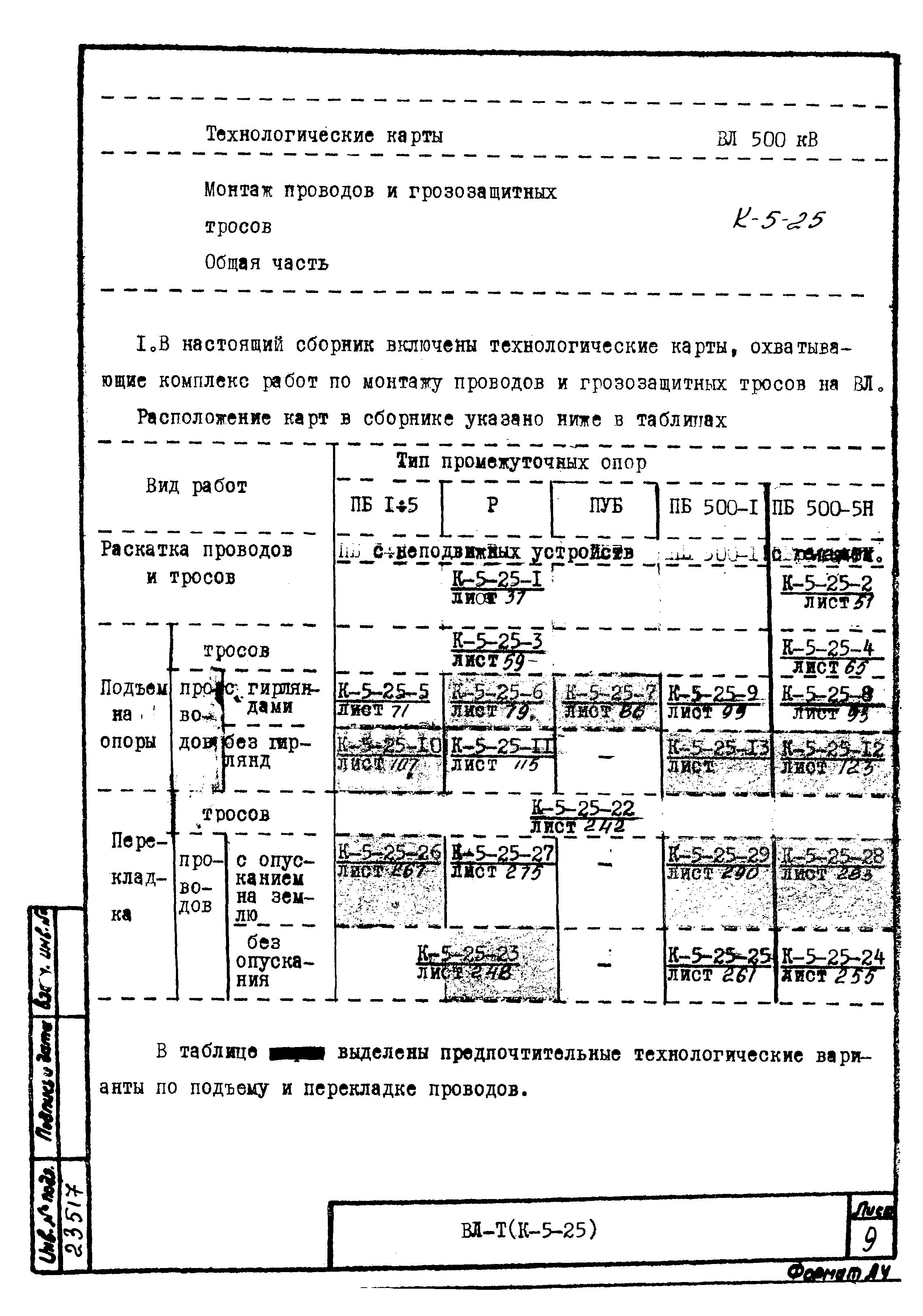 Технологическая карта К-5-25-37