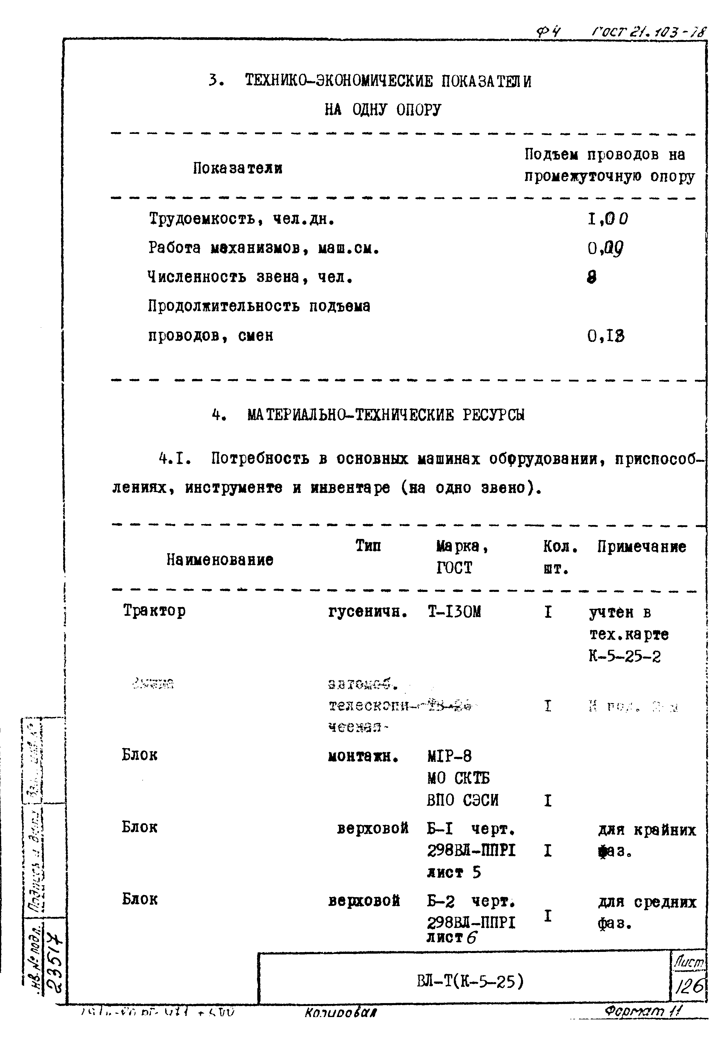 Технологическая карта К-5-25-12