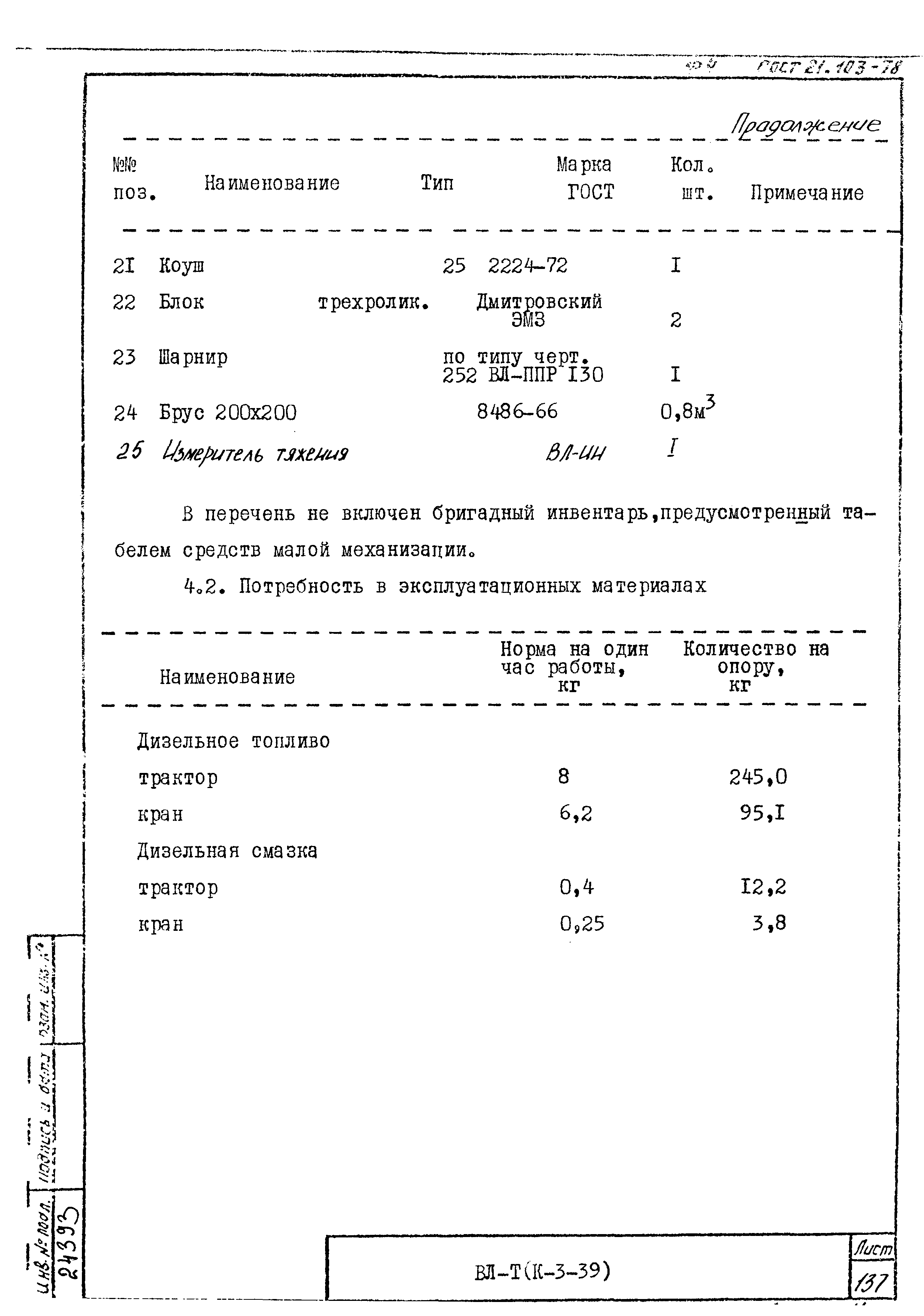 Технологические карты К-3-39-10