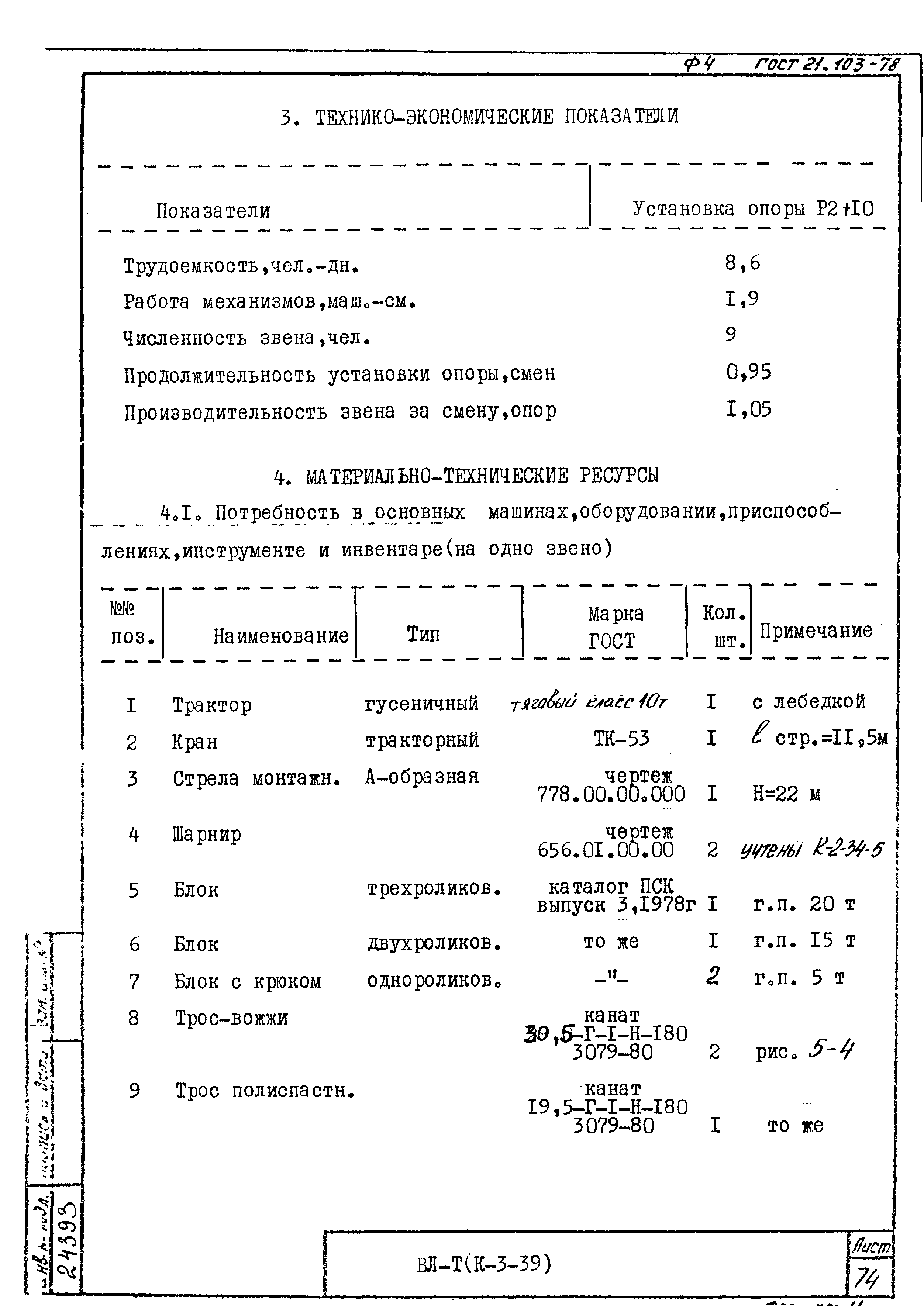 Технологические карты К-3-39-5