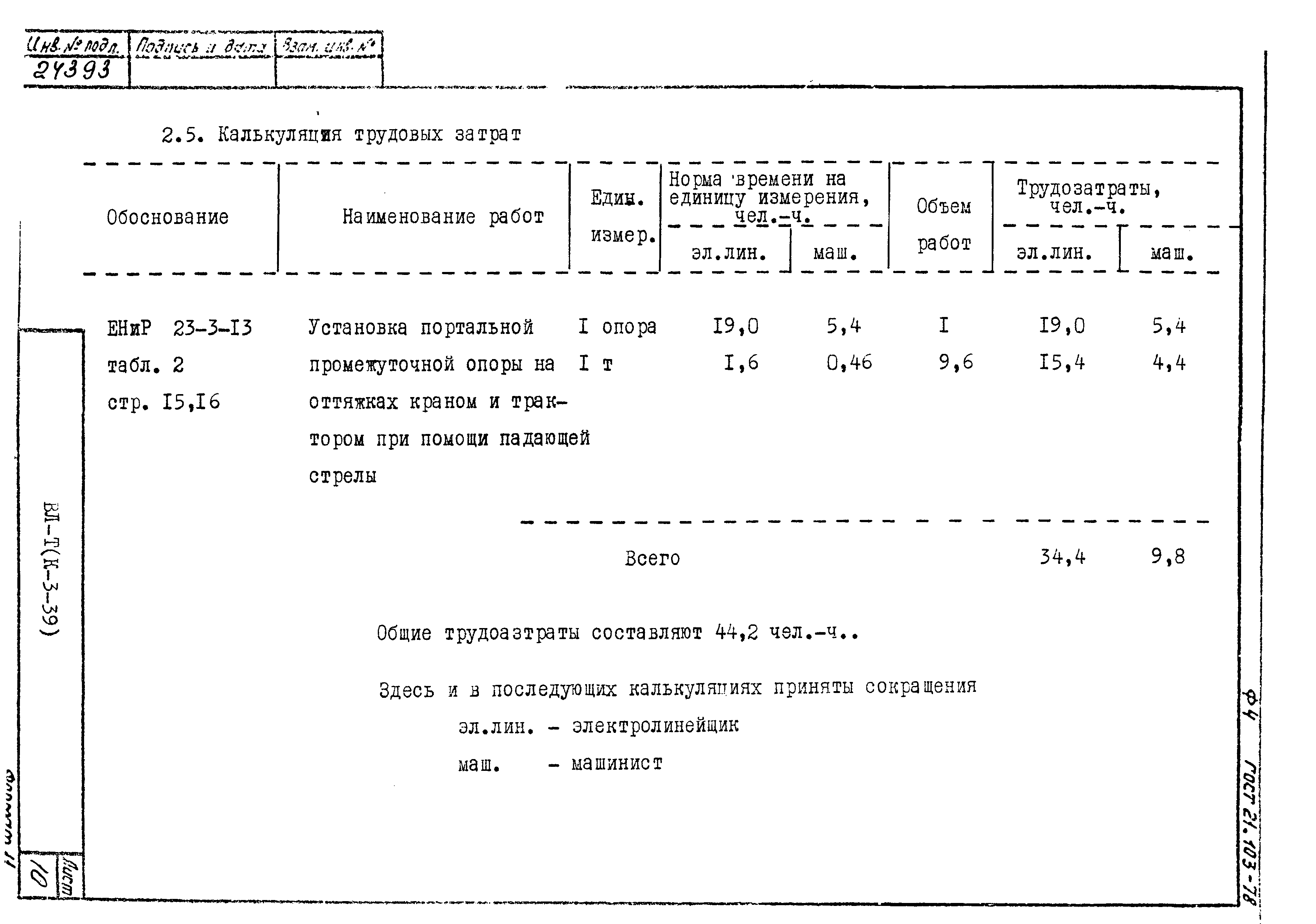 Технологические карты К-3-39-1